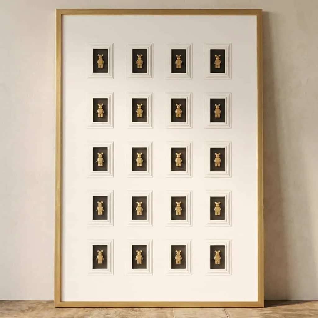 Wall Art Bear black/gold - Richmond Interiors