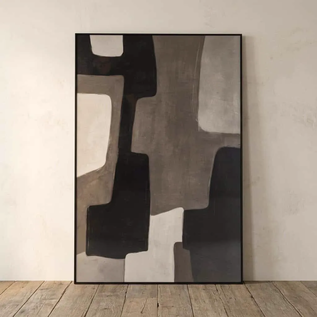 Wandkunst Mirage brown links - Richmond Interiors