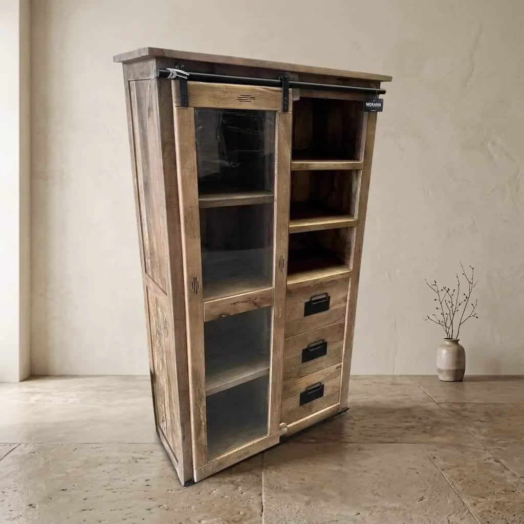 Wandkast Works glas