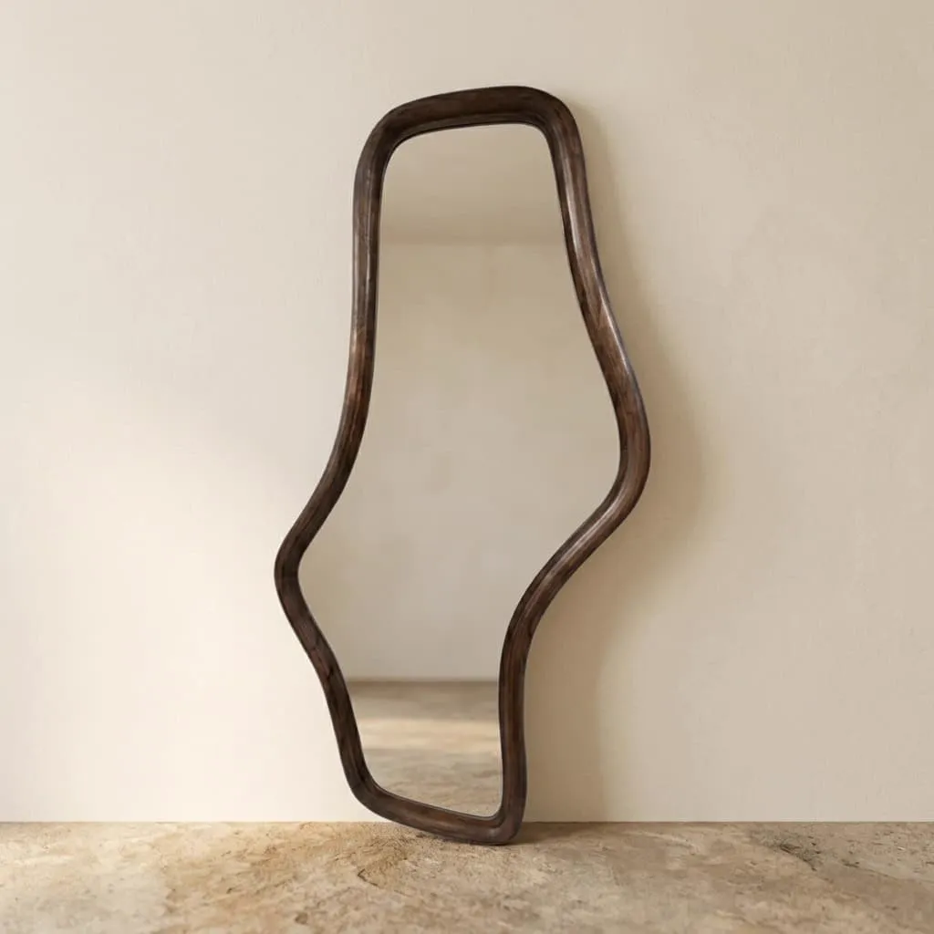 Mirror Wavy 121 Mango Matt Walnut - MySons