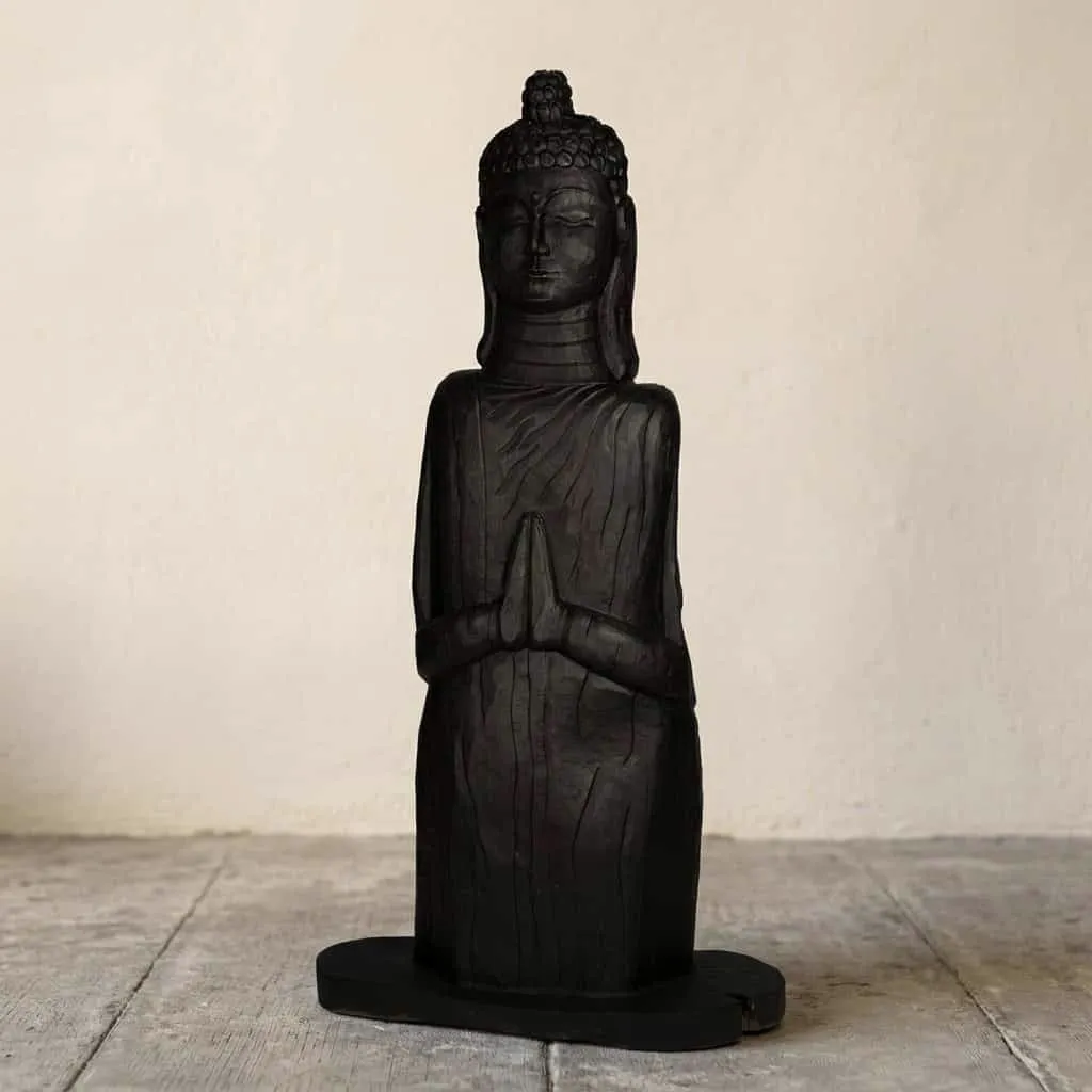 Zwarte Buddha decoratie