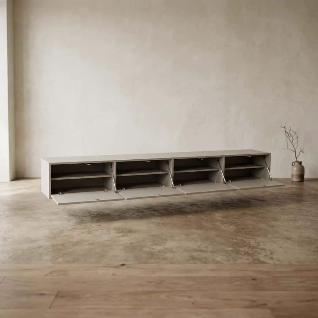 Zwevend tv meubel Vision Sand | 240 cm