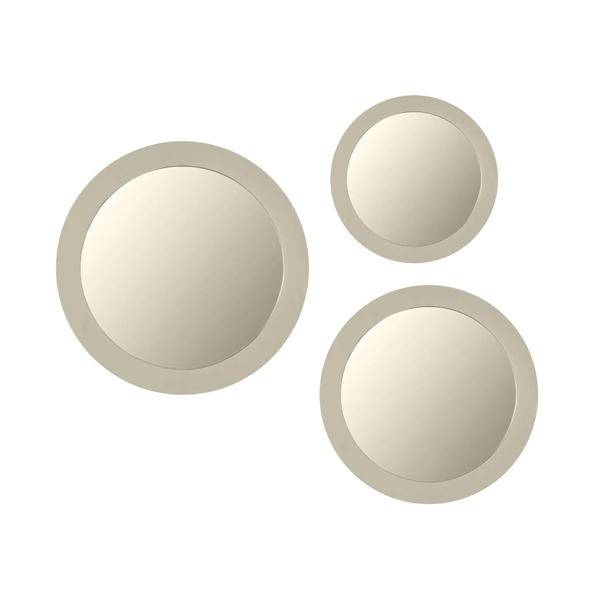 Round mirror Dide, mango wood with sand finish 60 cm - Starfurn