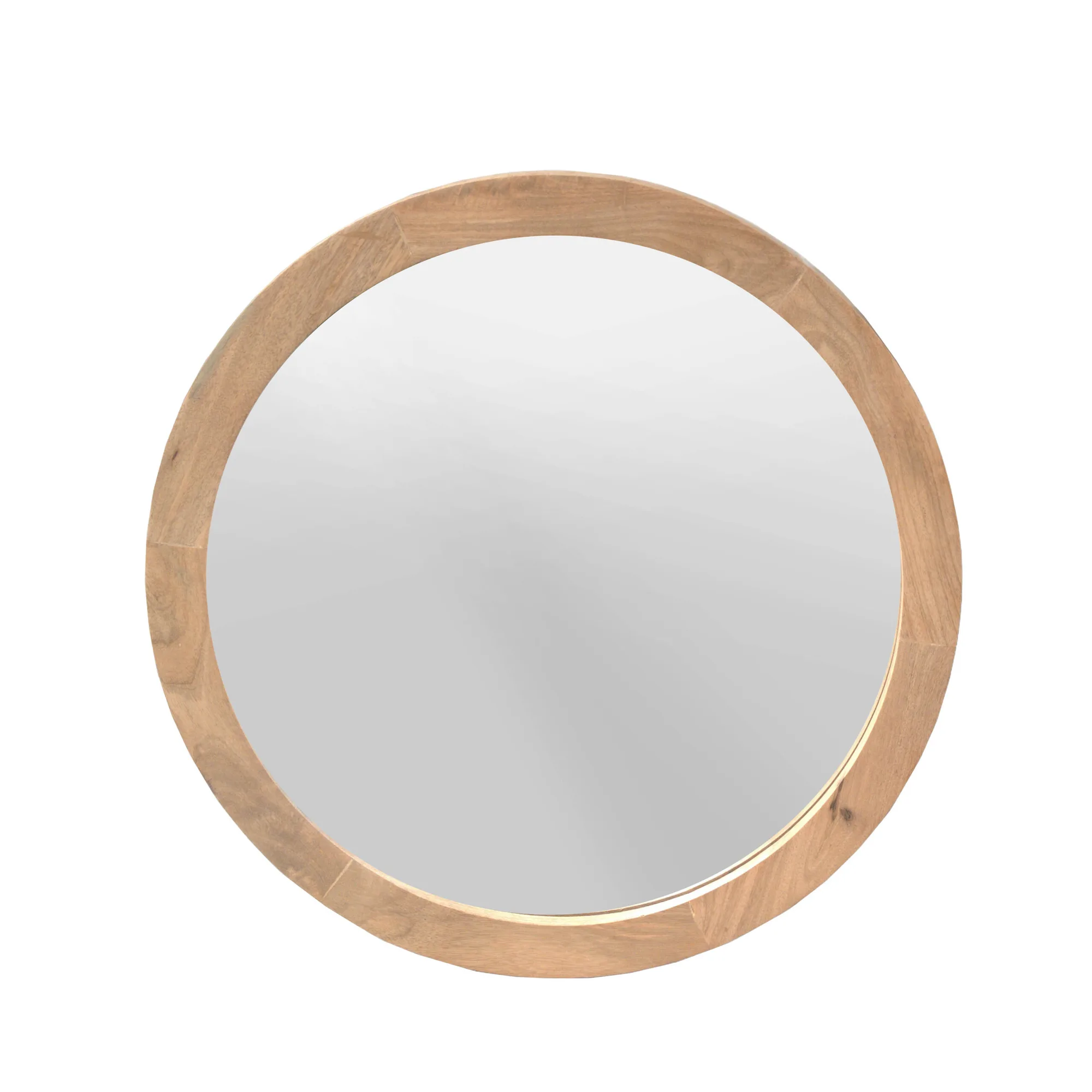 Runder Spiegel Dide, Mangoholz naturale 80 cm - Starfurn