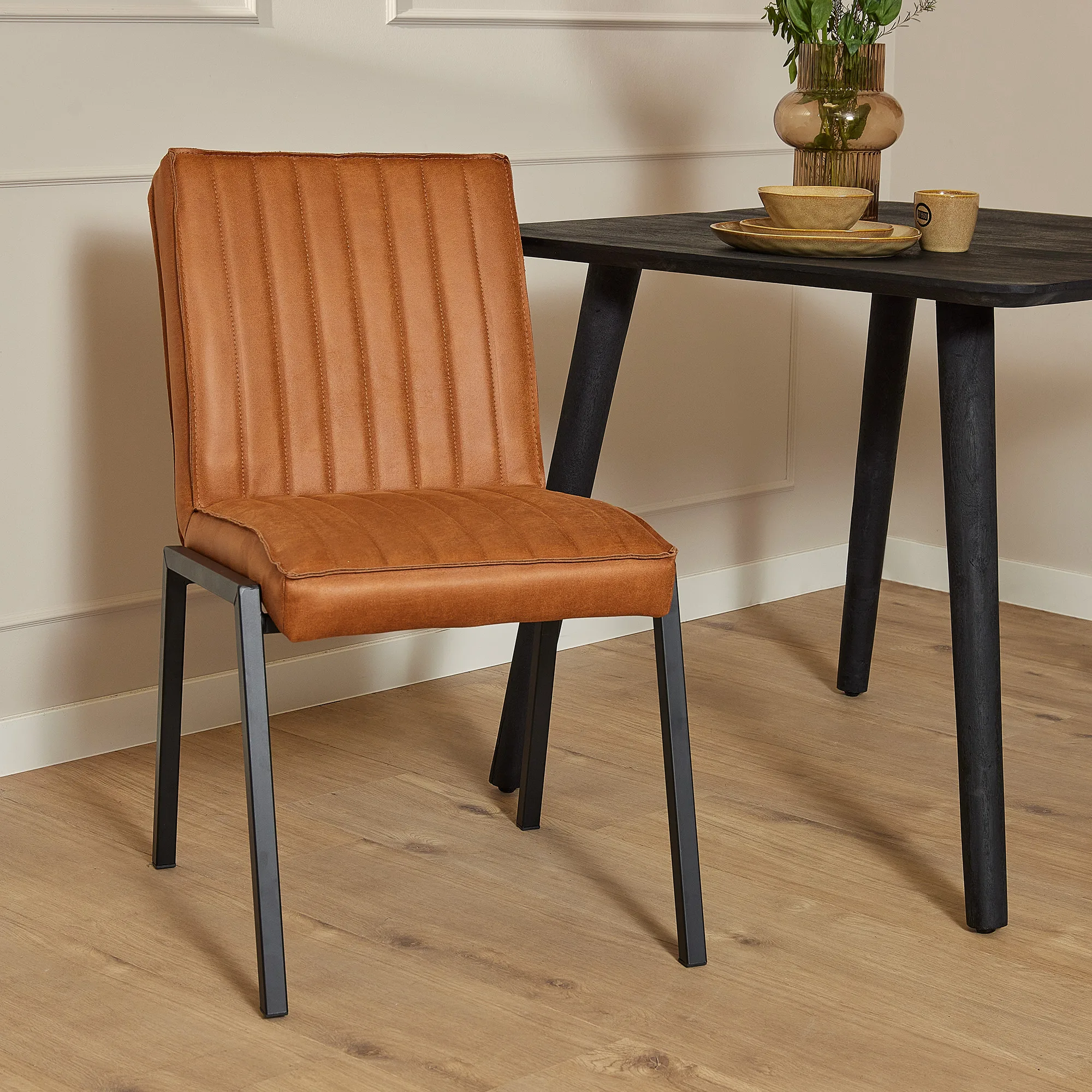 Eetkamerstoel Tivoli Cognac, set van 2 - Starfurn