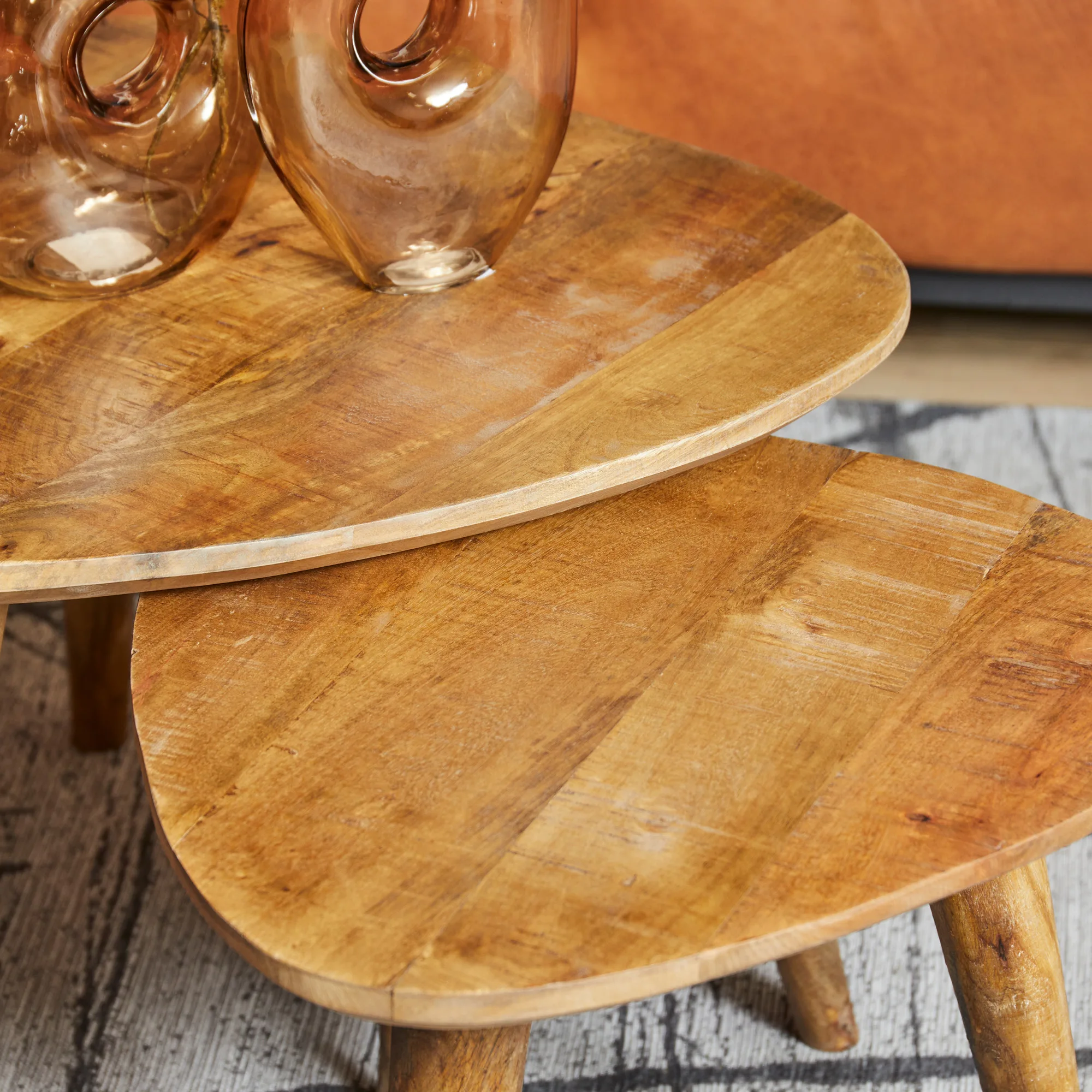 Salontafelset Omaha Mangohout, set van 2 - Starfurn