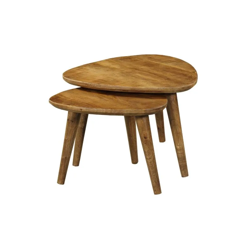Salontafelset Omaha Mangohout, set van 2 - Starfurn