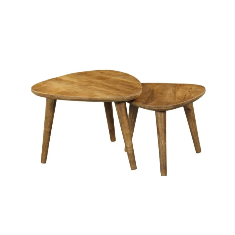 Salontafelset Omaha Mangohout, set van 2 - Starfurn