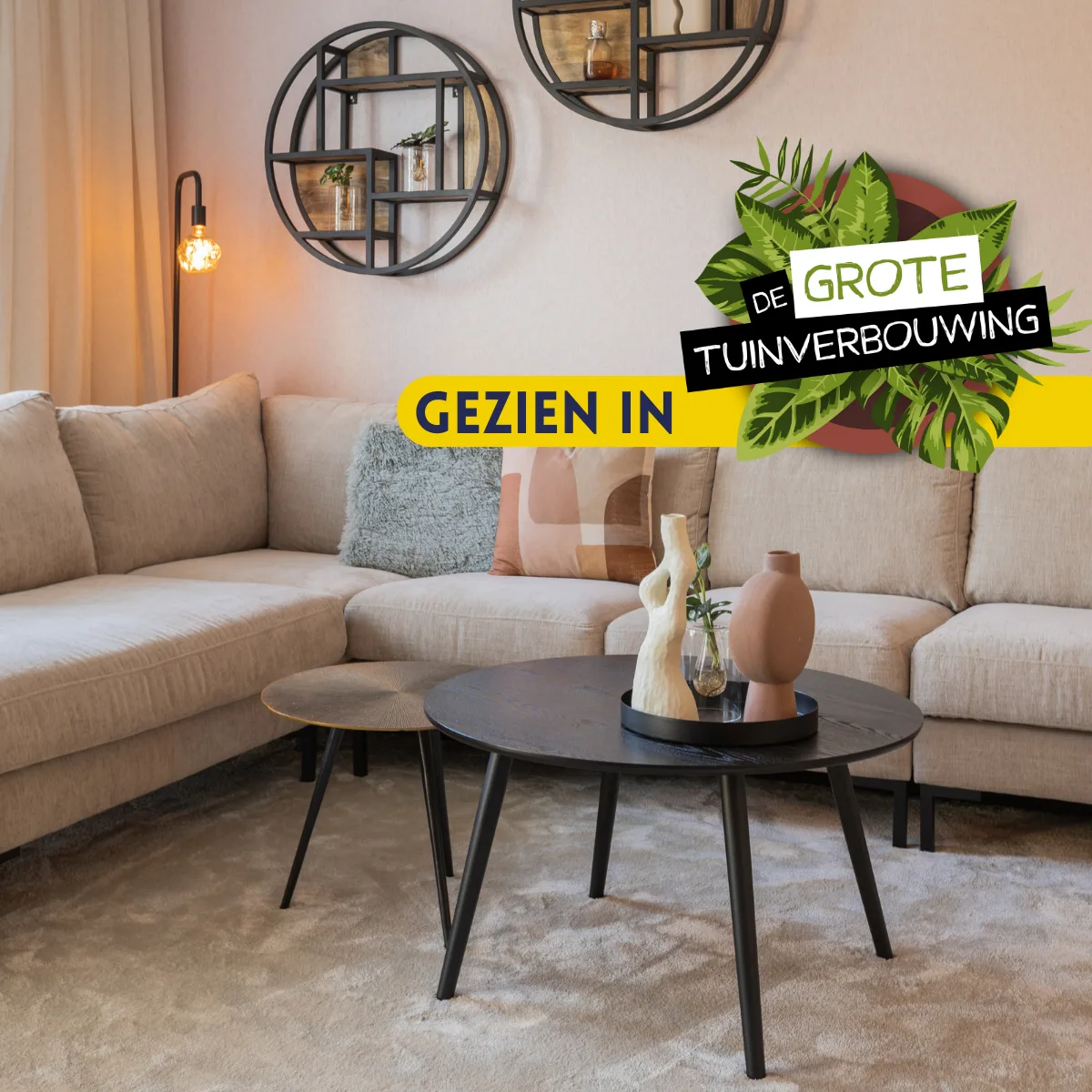Bijzettafel set Ryas, Goud Aluminium (set van 3) - Starfurn