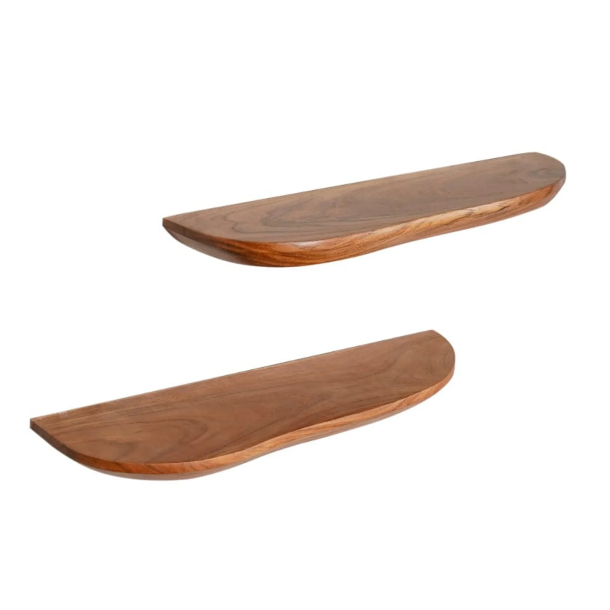 Wandplank set Live Edge Naturel Mangohout 60 cm - Starfurn