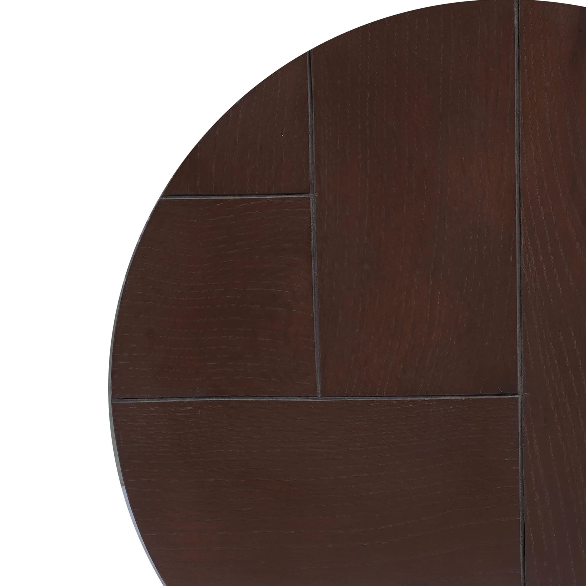 Couchtisch-Set Otik, rund Eichenholz mit Walnussfinish (2-teilig) (Walnoot) - Starfurn