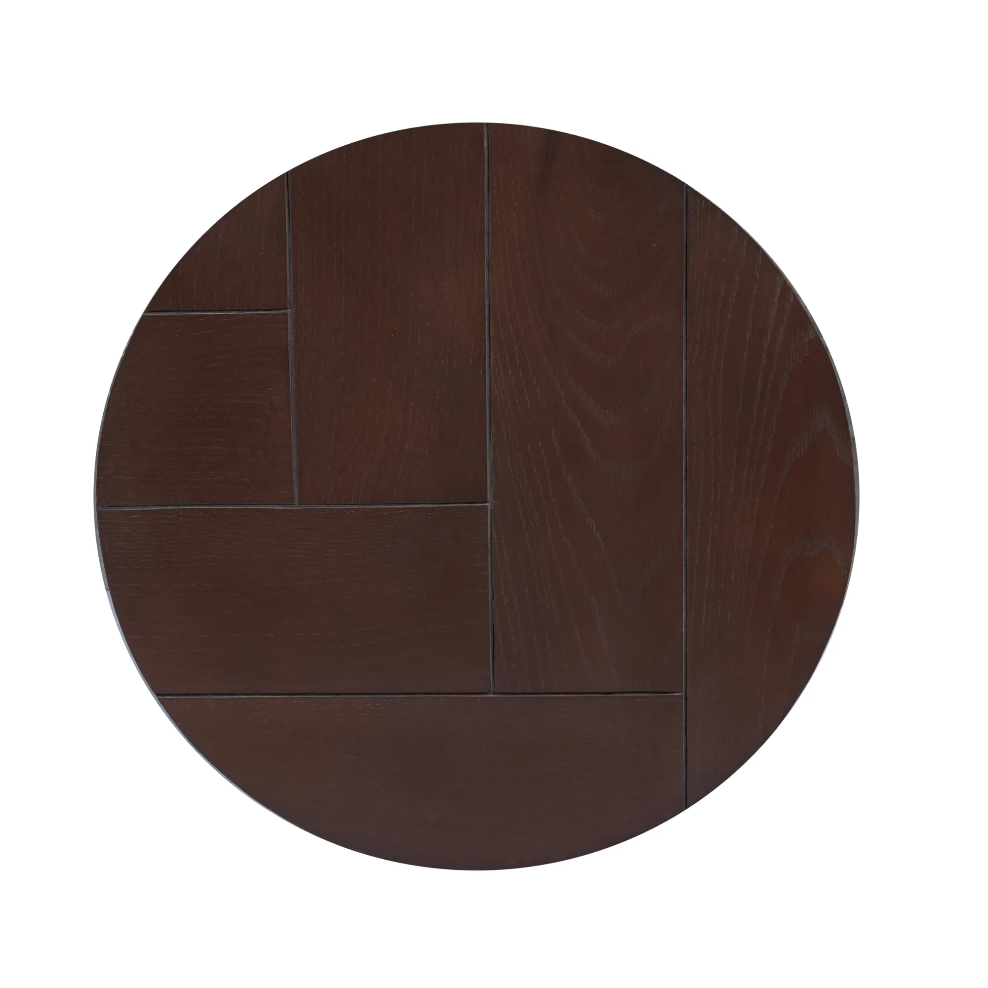 Couchtisch-Set Otik, rund Eichenholz mit Walnussfinish (2-teilig) (Walnoot) - Starfurn