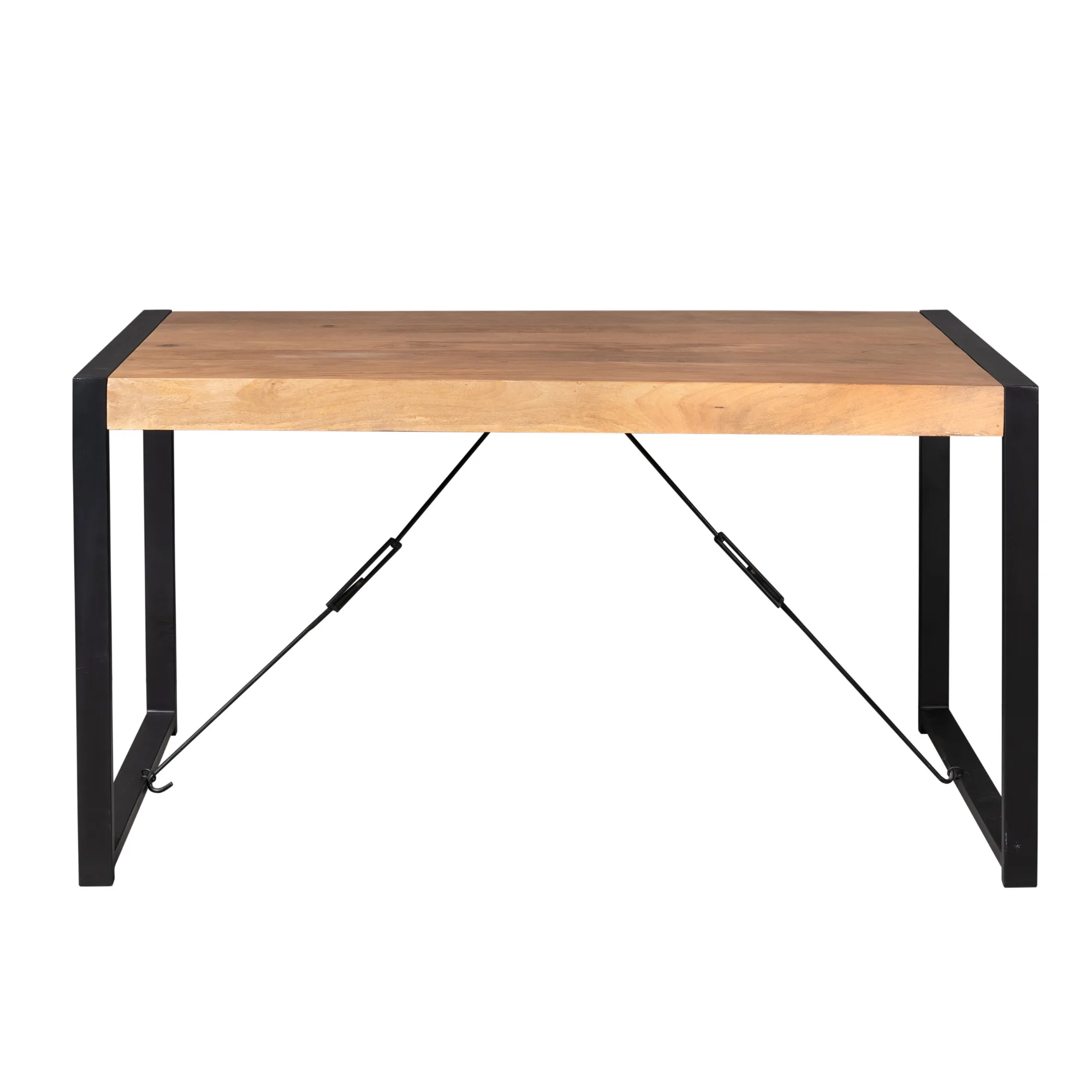 Rechthoekige eettafel Boaz mangohout naturel 140 cm - Starfurn