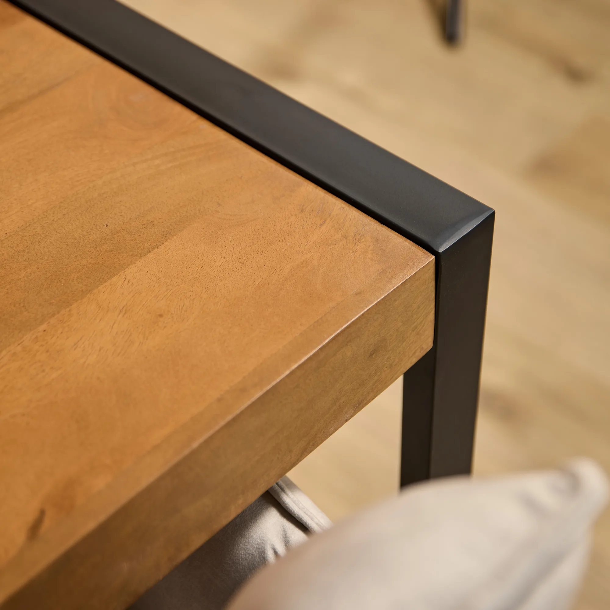 Rechthoekige eettafel Boaz mangohout naturel 180 cm - Starfurn
