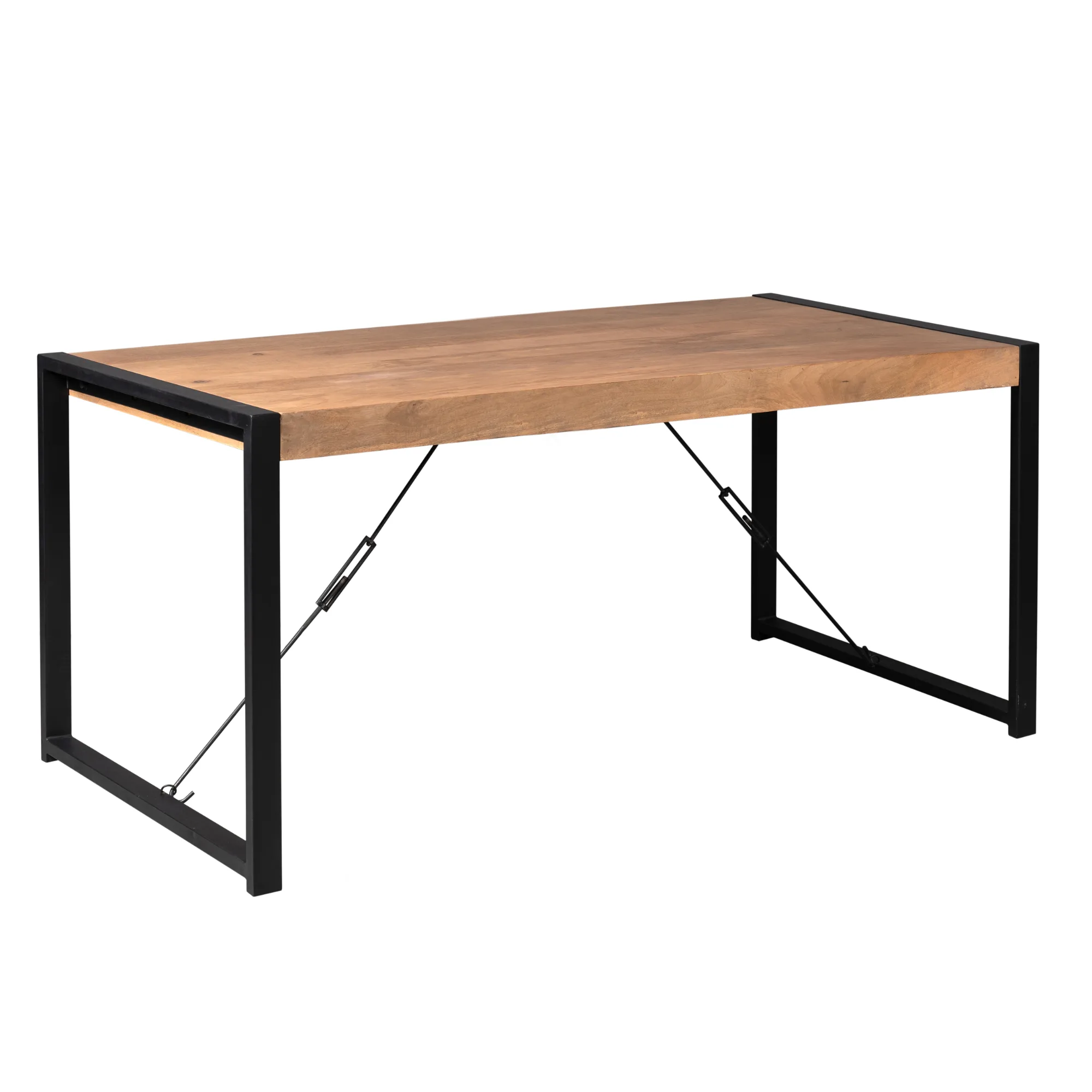 Rechthoekige eettafel Boaz mangohout naturel 180 cm - Starfurn