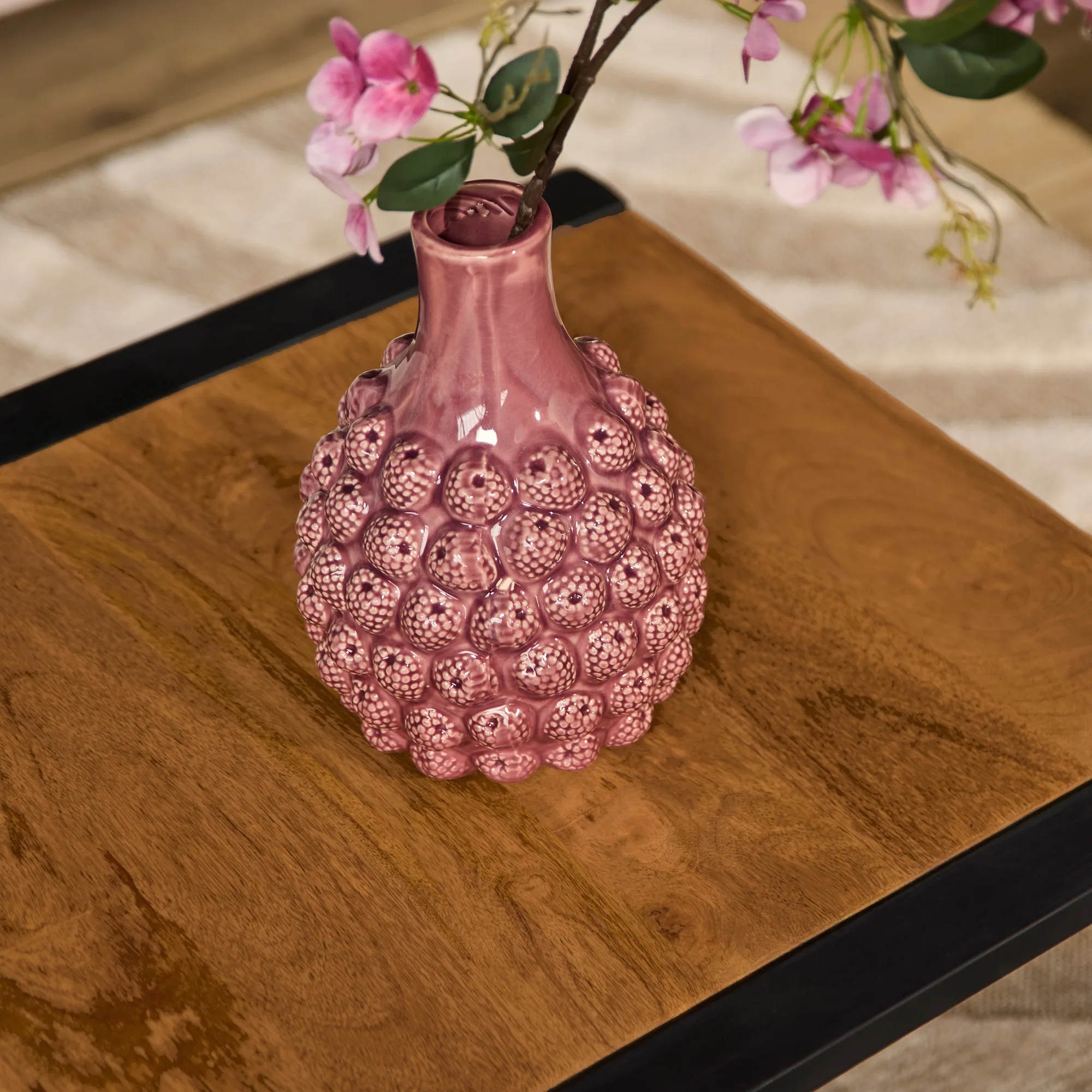 Bijzettafel Boaz mangohout naturel 60 cm - Starfurn