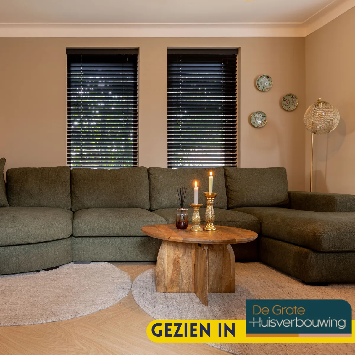 Ronde salontafel Tense mangohout naturel 70 cm - Starfurn