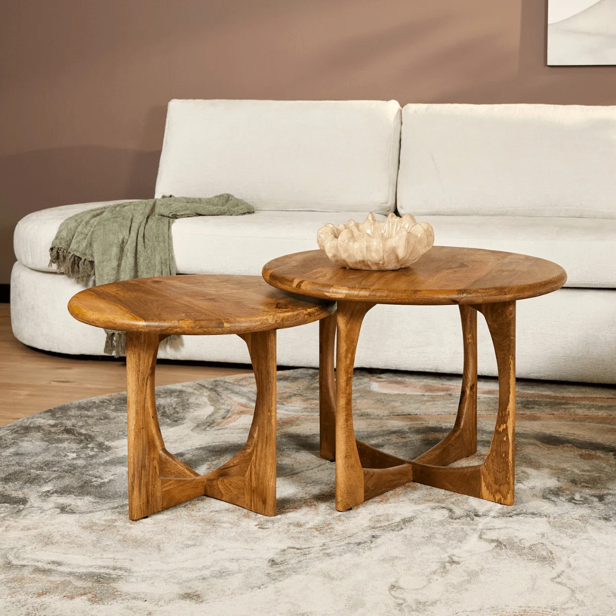 Bijzettafel Milou, Naturel Mangohout - Starfurn