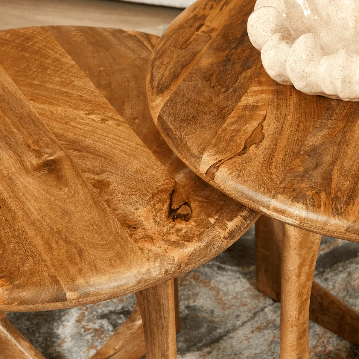 Bijzettafel Milou, Naturel Mangohout - Starfurn