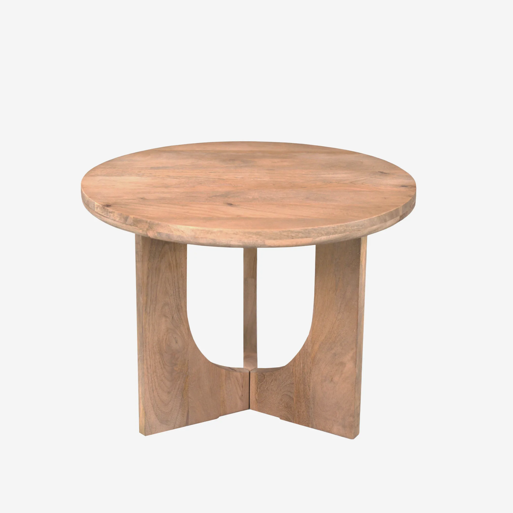 Ronde salontafel mangohout naturel 60 cm - Starfurn