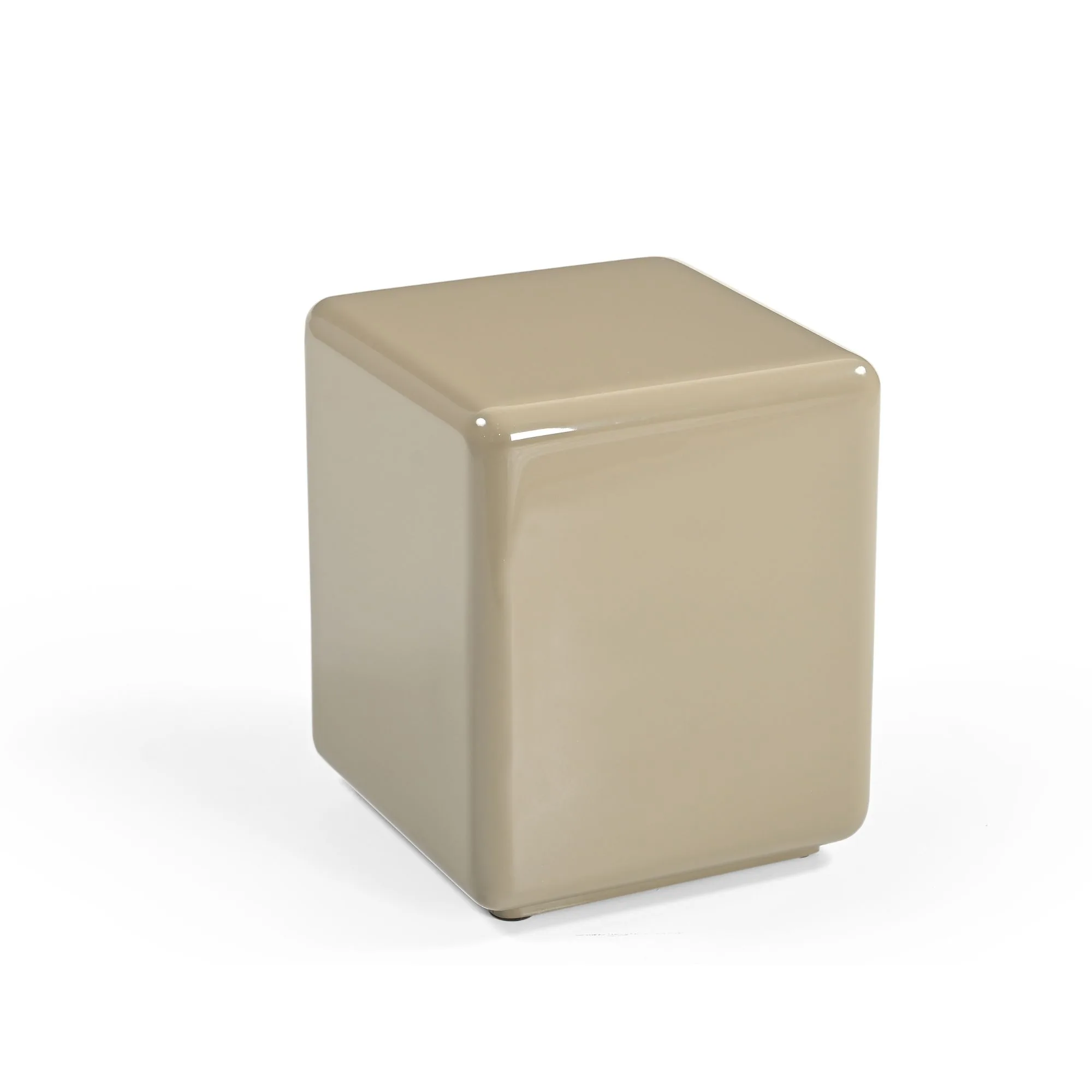 Quadratischer Couchtisch Elias beige glänzend MDF - Starfurn