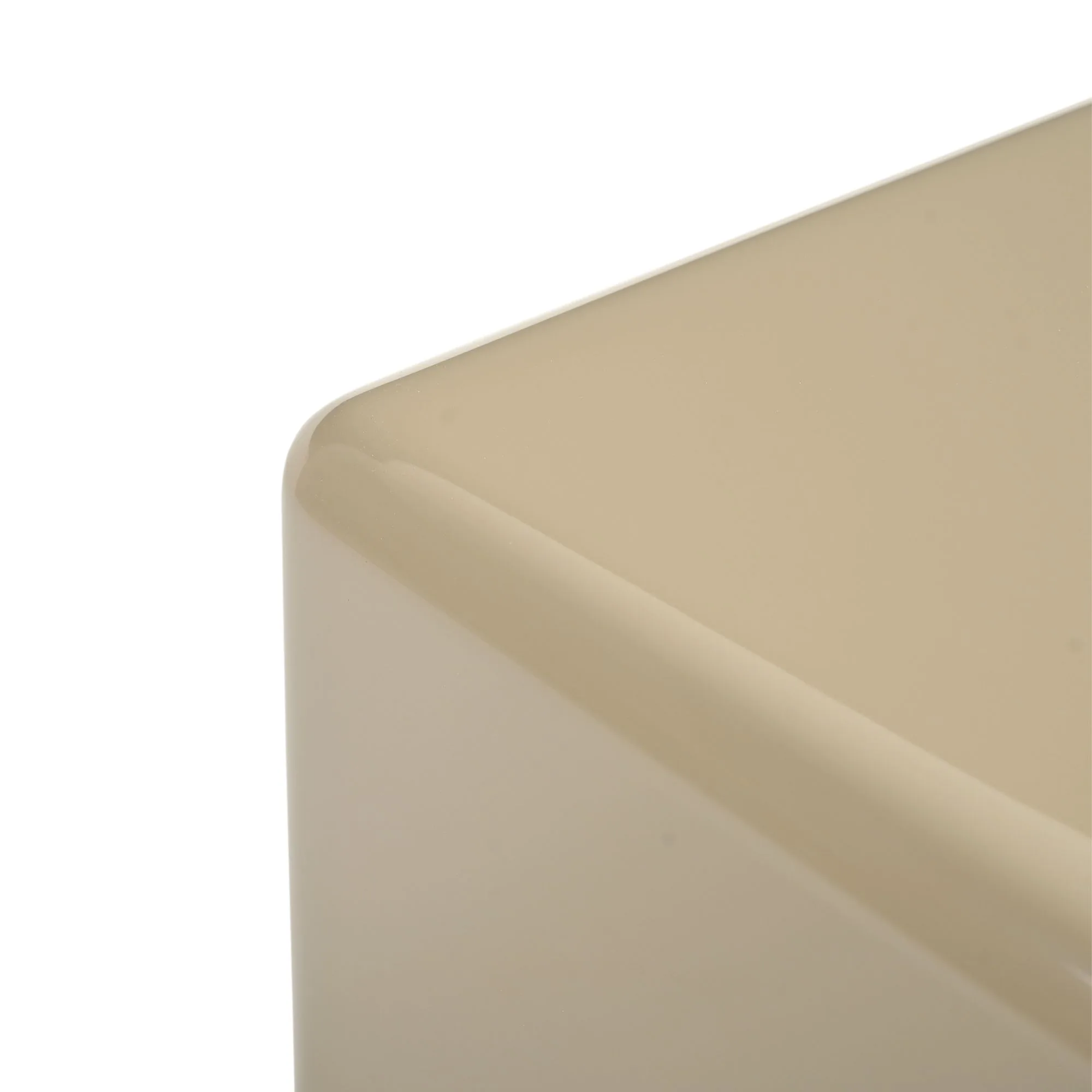 Quadratischer Couchtisch Elias beige glänzend MDF - Starfurn