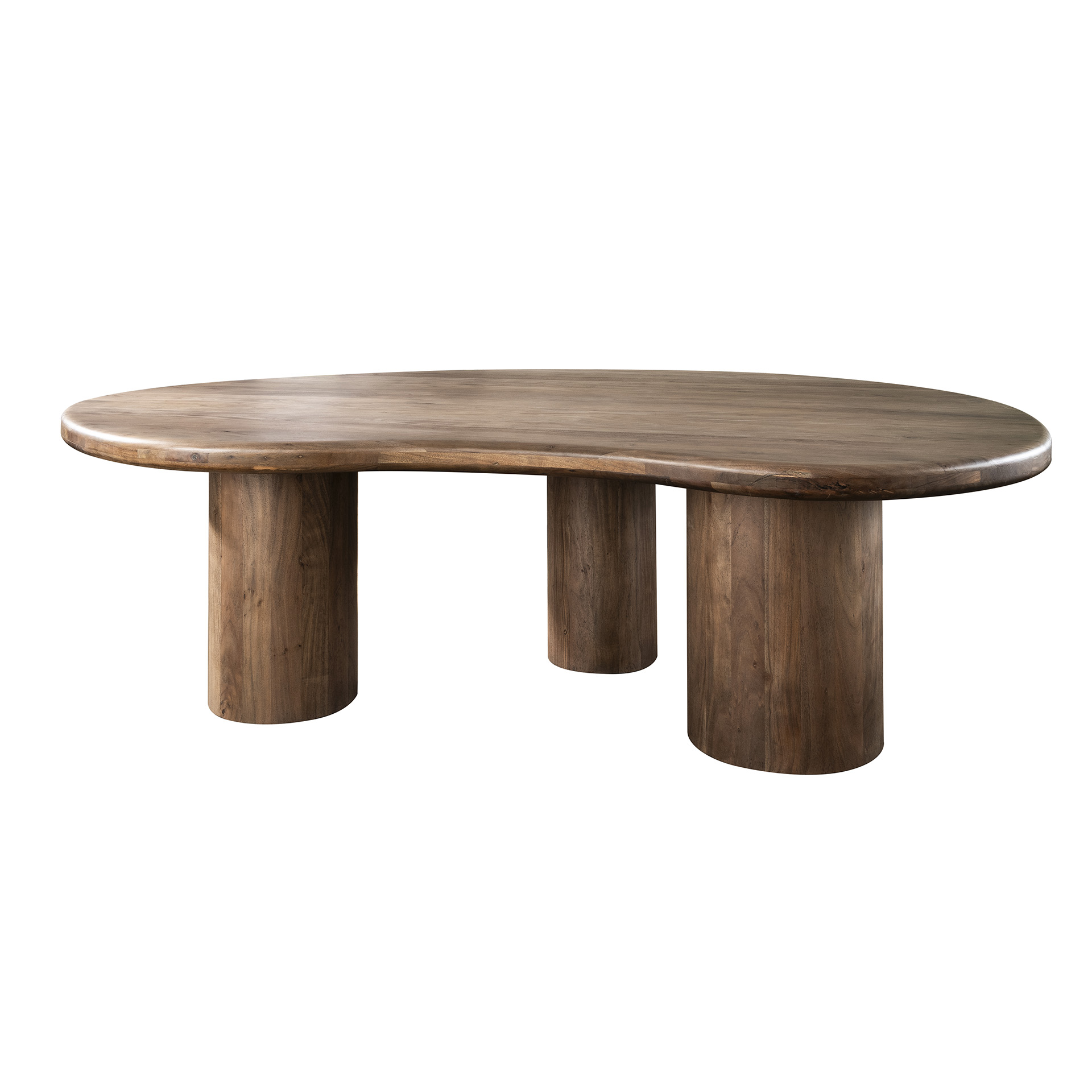 Eettafel Sculpture niervormig 244x165cm / Massief acacia bruin - Zijlstra