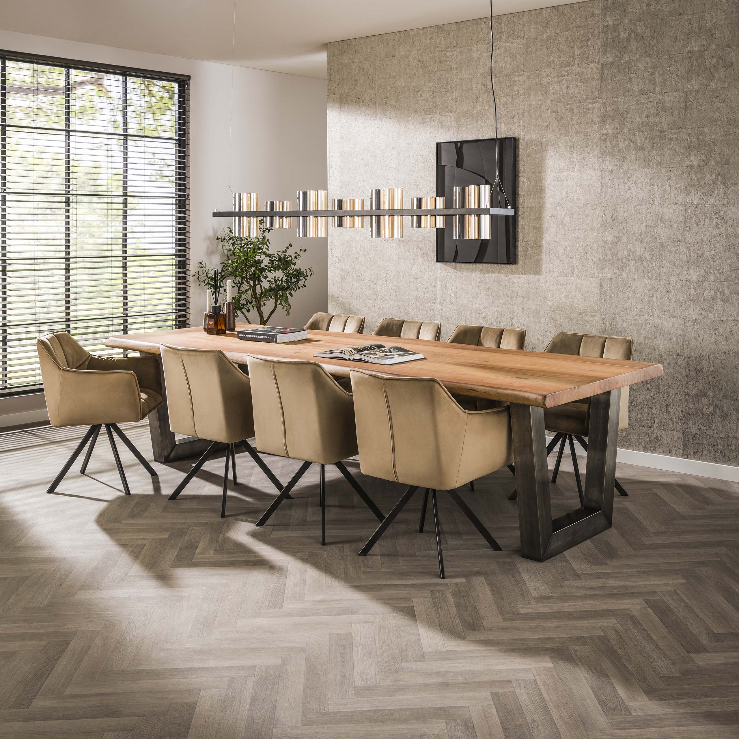 Esstisch Stam 300cm aus massivem Akazienholz (Massiv acacia) - Emmo Design