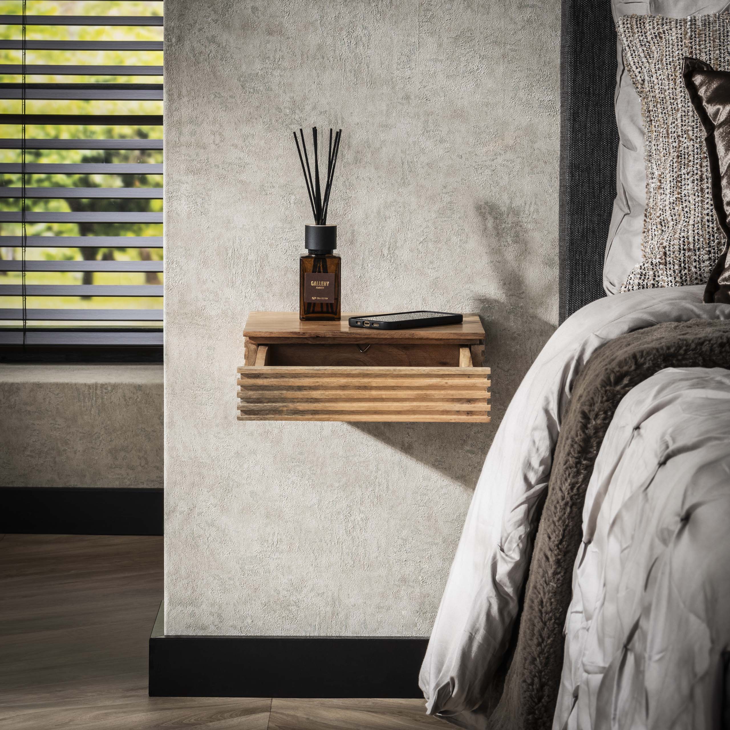 Nachtkastje Layer XS 1 lade set van 2 / Massief acacia - Zijlstra