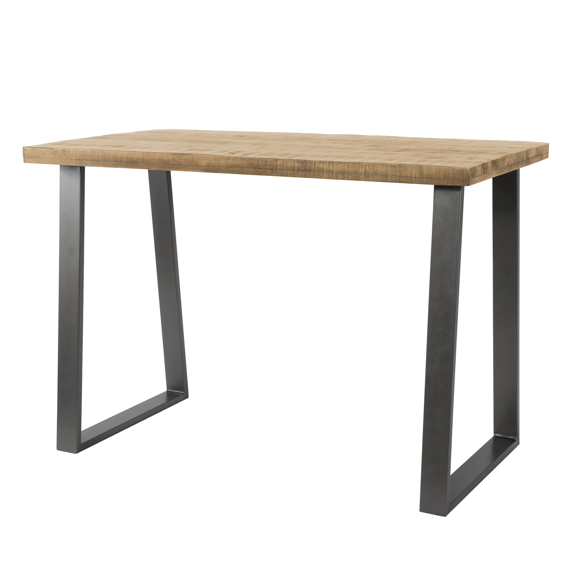 Mesa alta de bar maciza forma trapezoidal 135cm / Mango macizo envejecido - Zijlstra