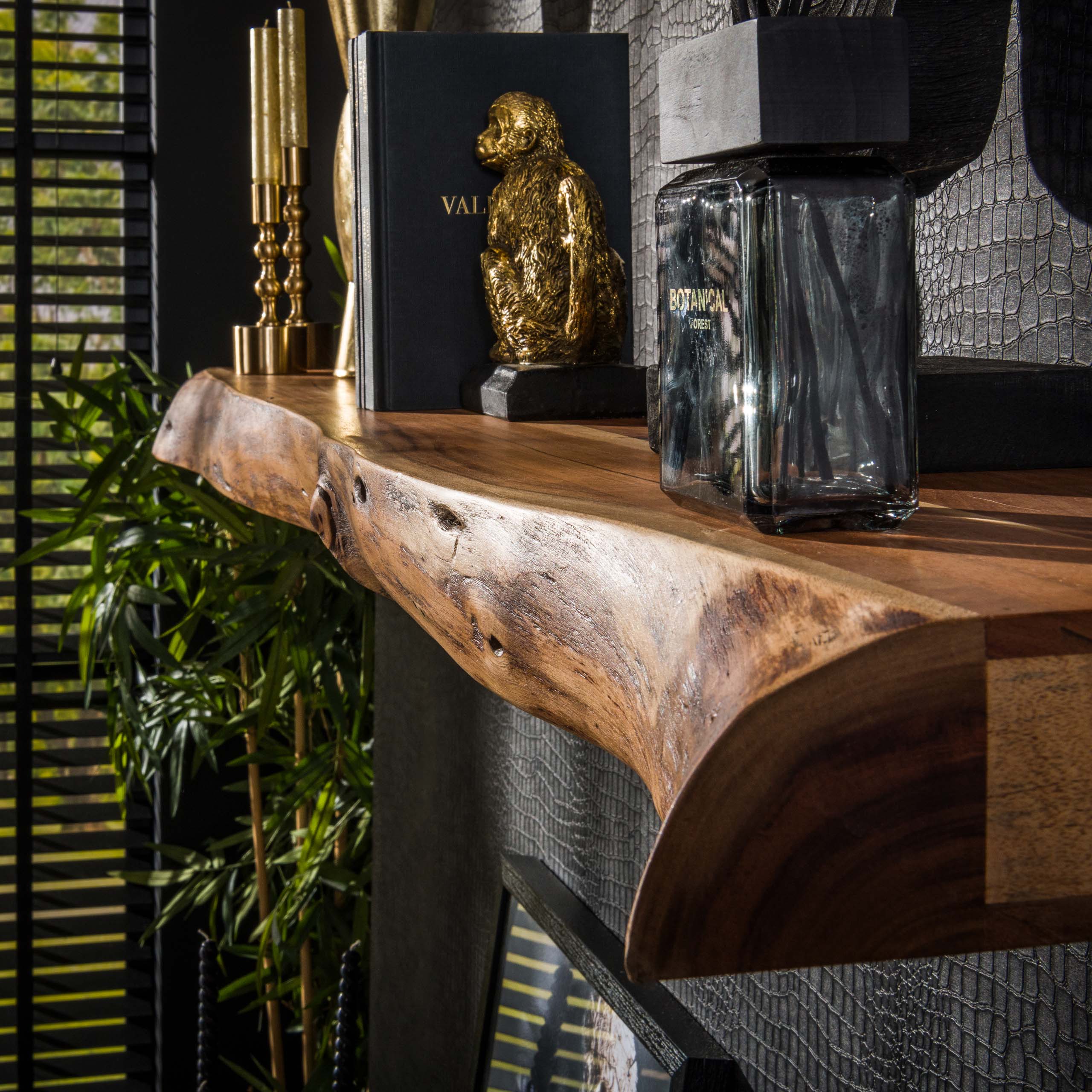 Wall Shelf Tree 100cm / Solid acacia - Zijlstra