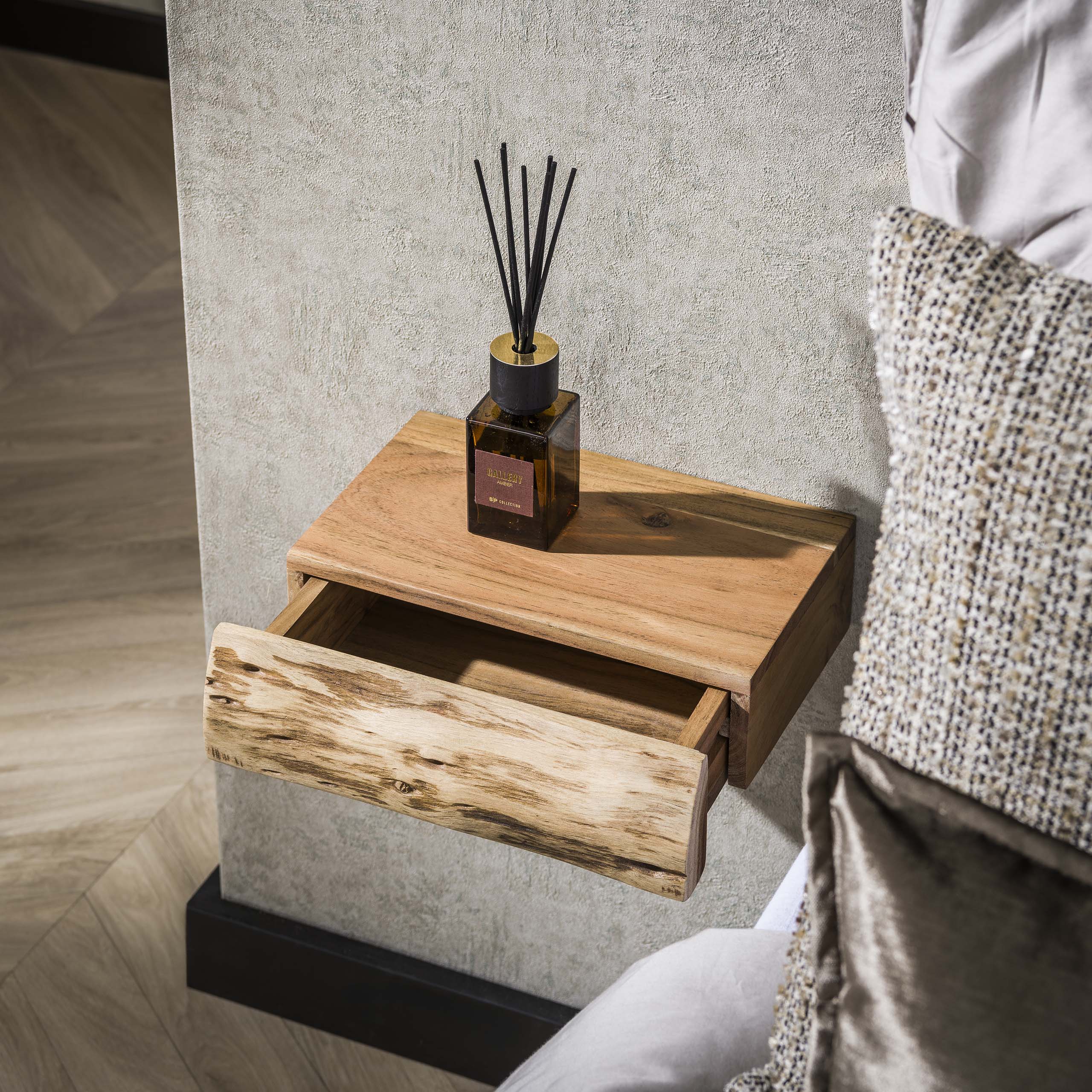 Nachttisch Tree XS 1 Schublade (2er-Set) aus massivem Akazienholz (Massiv acacia) - Emmo Design