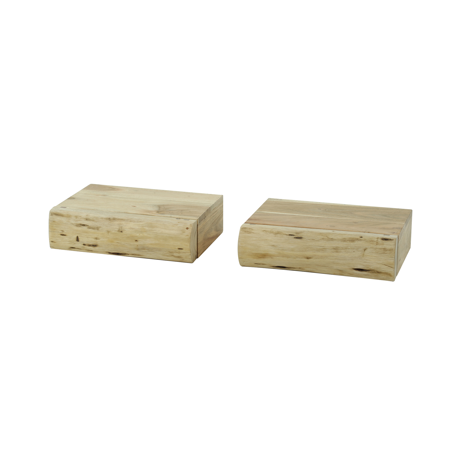 Nachtkastje Tree XS 1 lade set van 2 / Massief acacia - Zijlstra