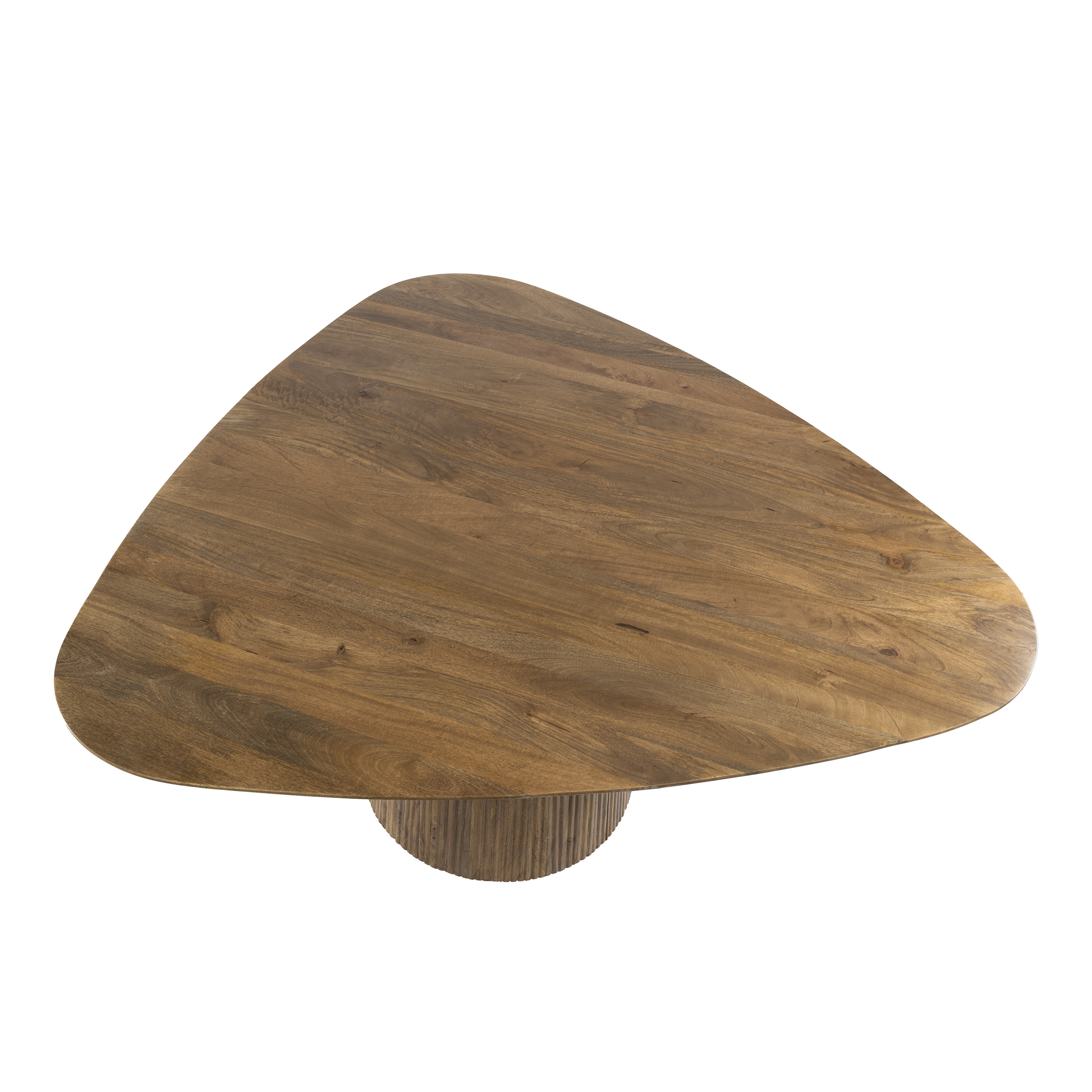 Eettafel Wave Centro driehoekig 150cm / Massief mango zand - Zijlstra