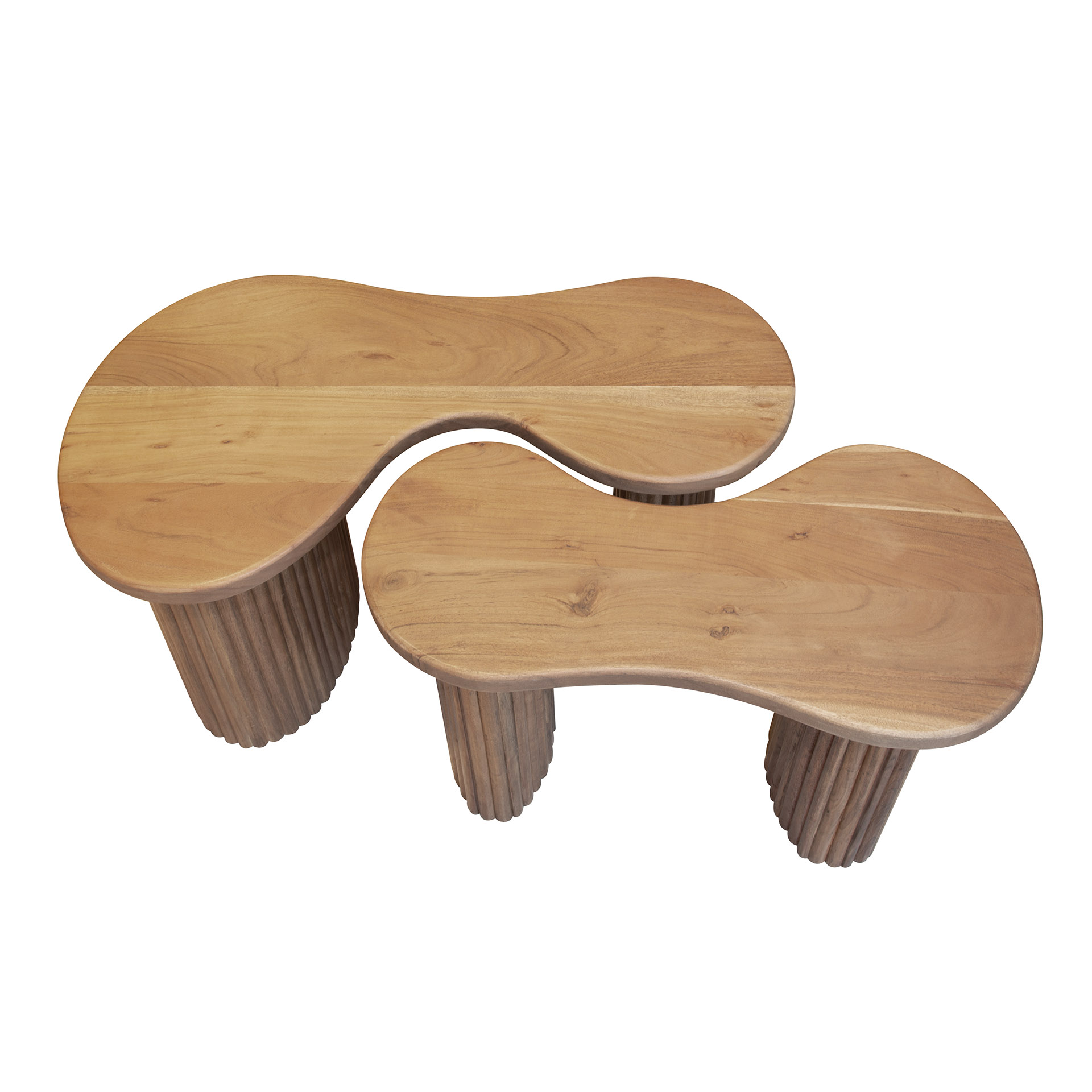 Salontafel Fuse set van 2 / Massief acacia - Zijlstra