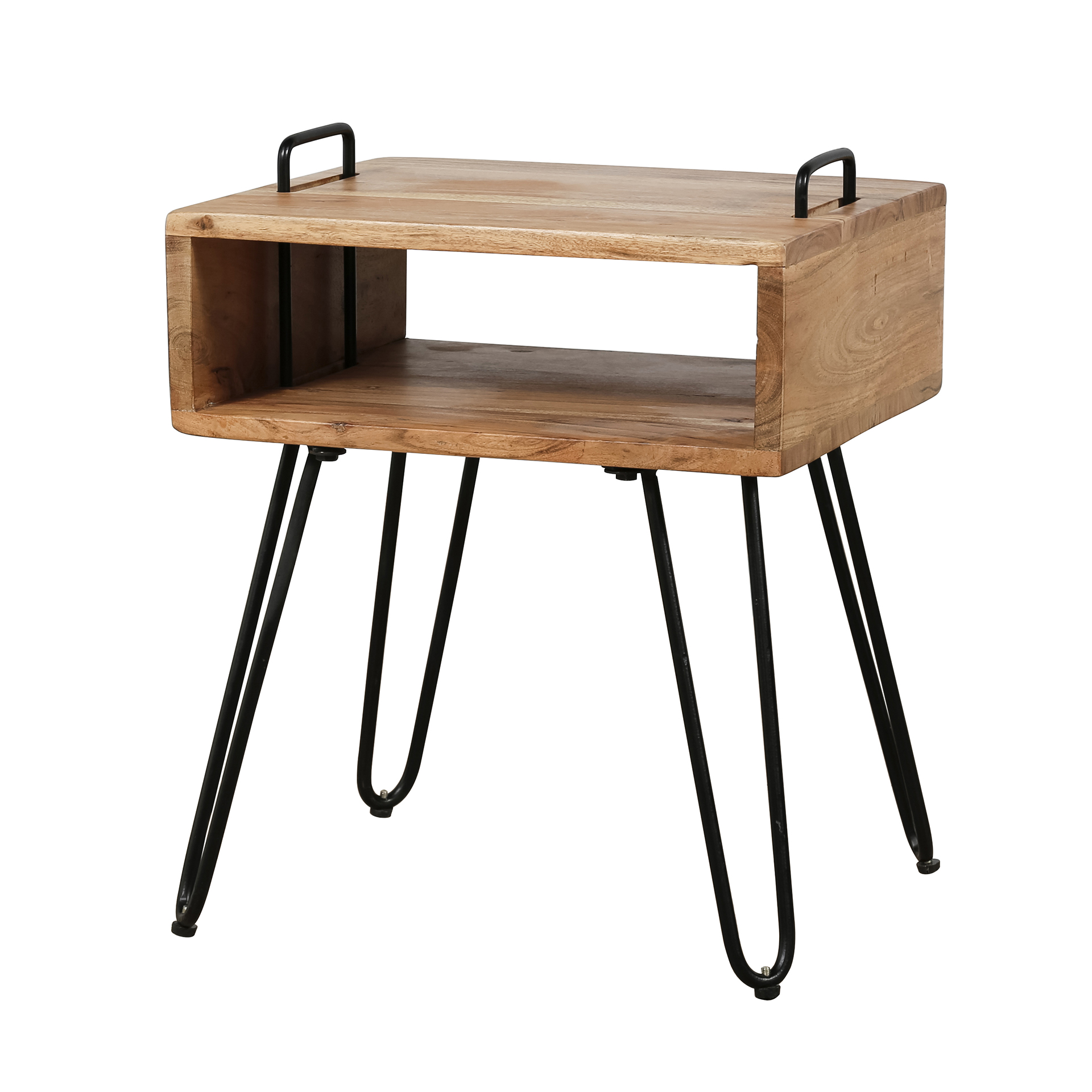 Nachttisch Quadro aus massivem Akazienholz (Massiv acacia) - Emmo Design