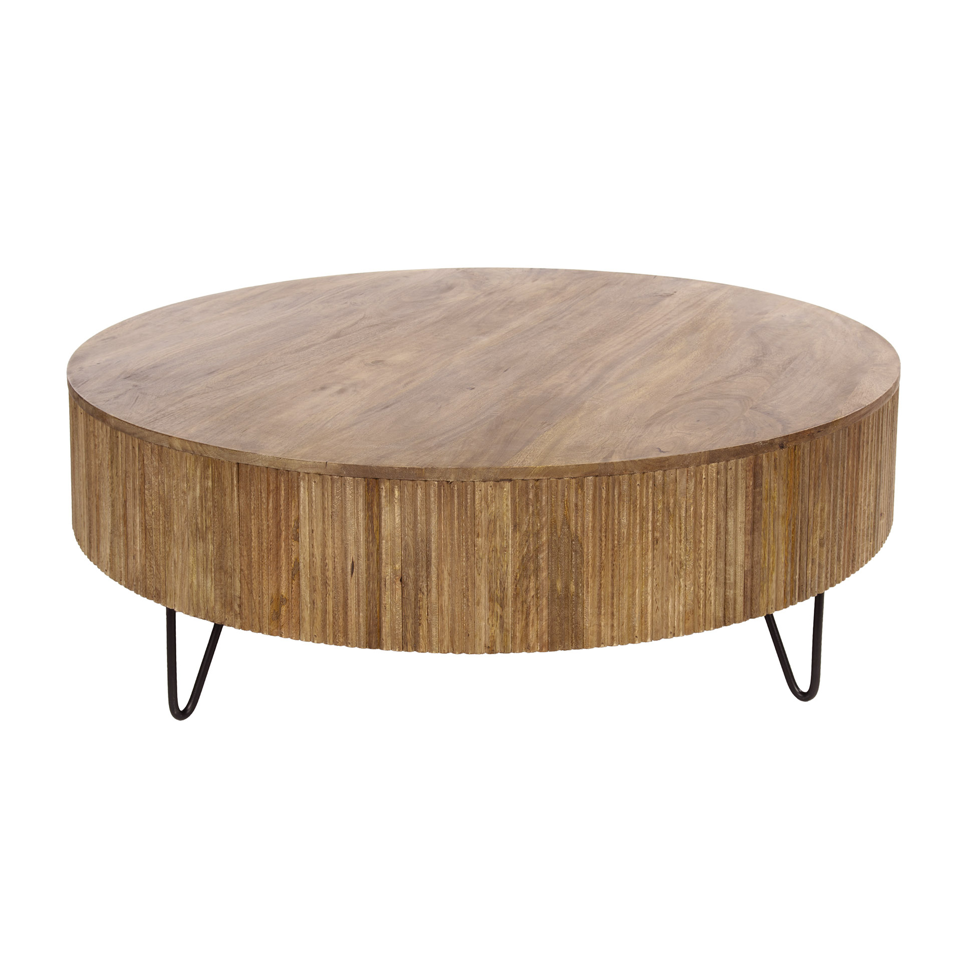 Mesa de centro Wave Ø120cm / Mango macizo arena - Zijlstra