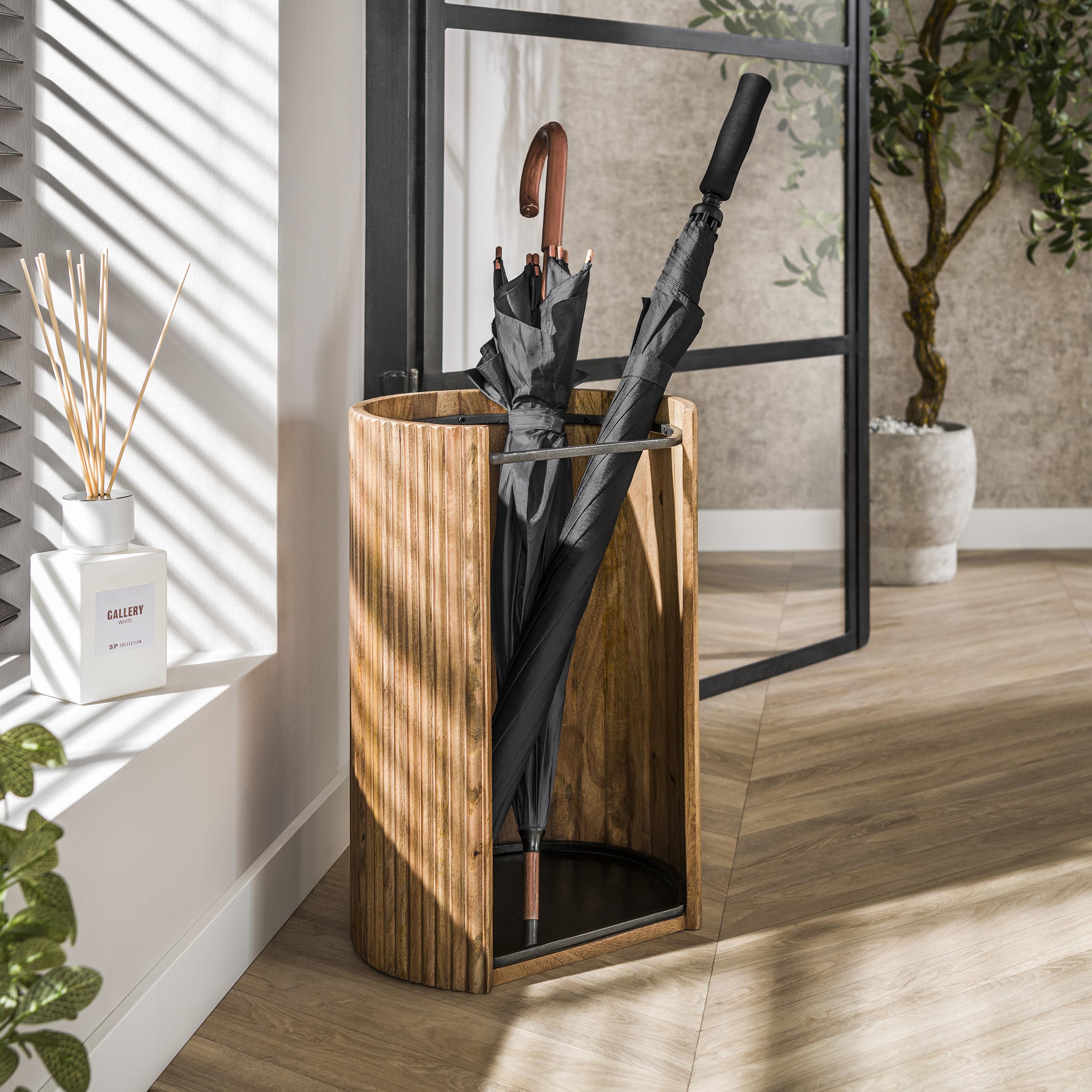Umbrella Stand Wave / Solid mango sand - Zijlstra