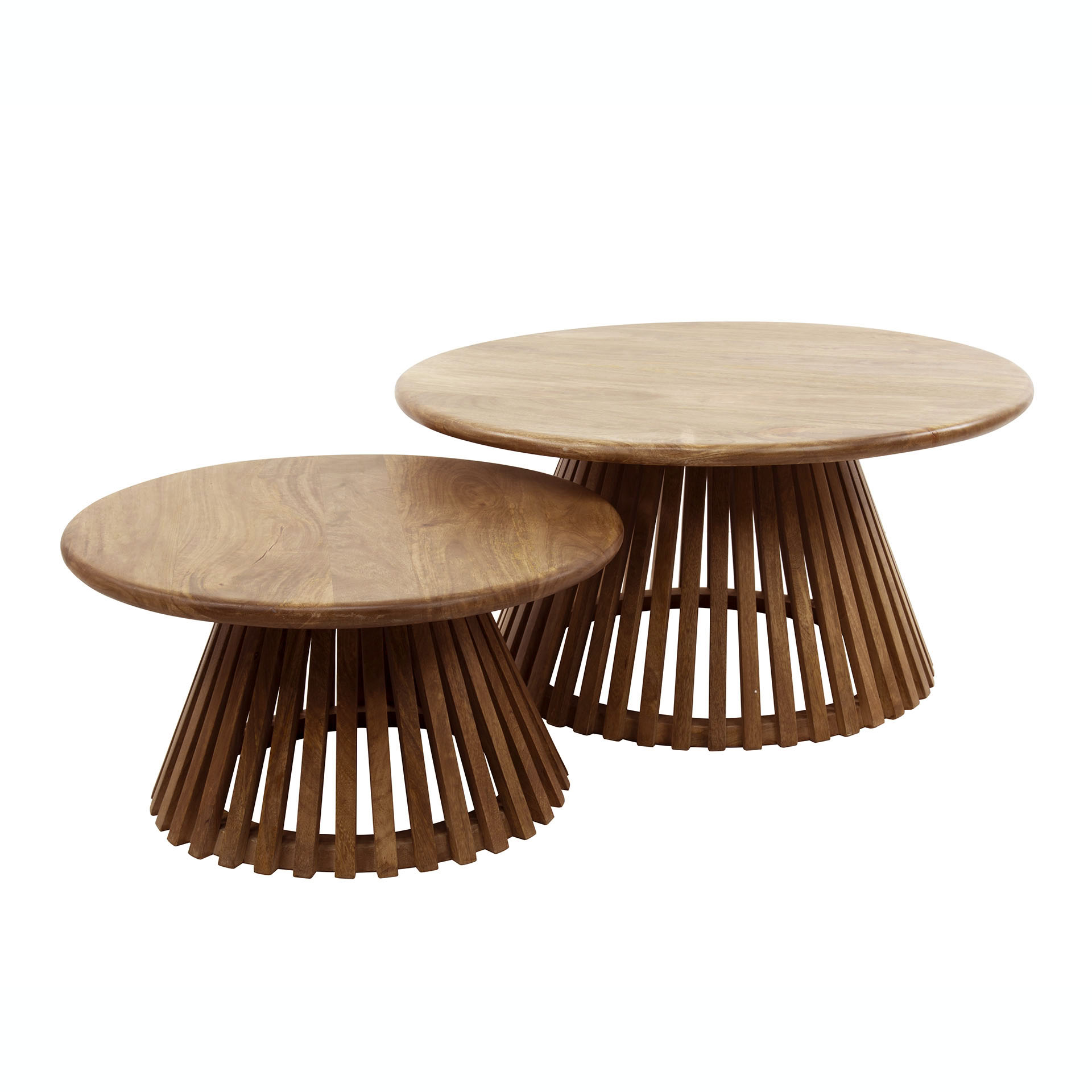 Mesa de centro Tweak Cone set de 2 / Mango macizo arena - Zijlstra