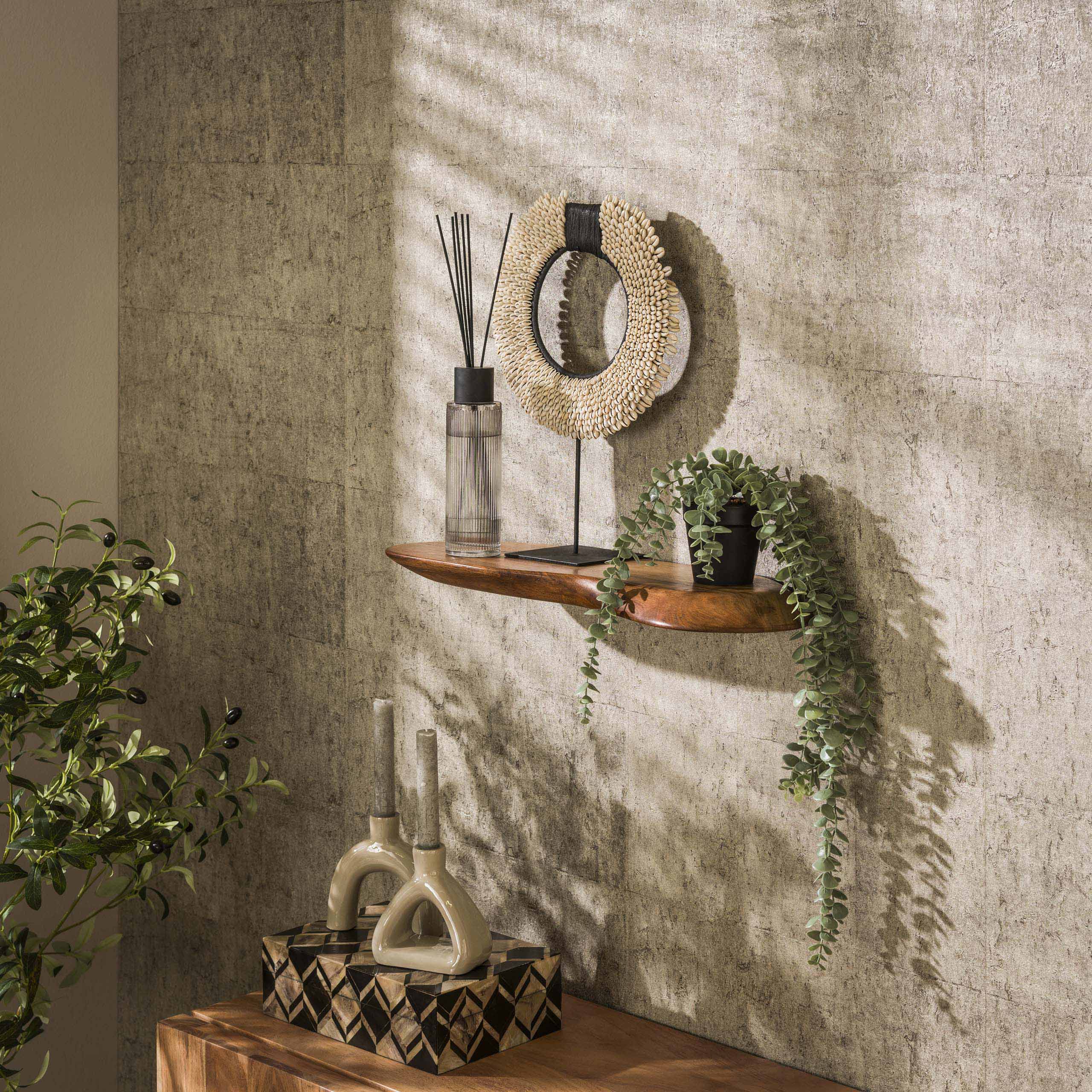 Wandplank Organic 60cm / Massief acacia - Zijlstra