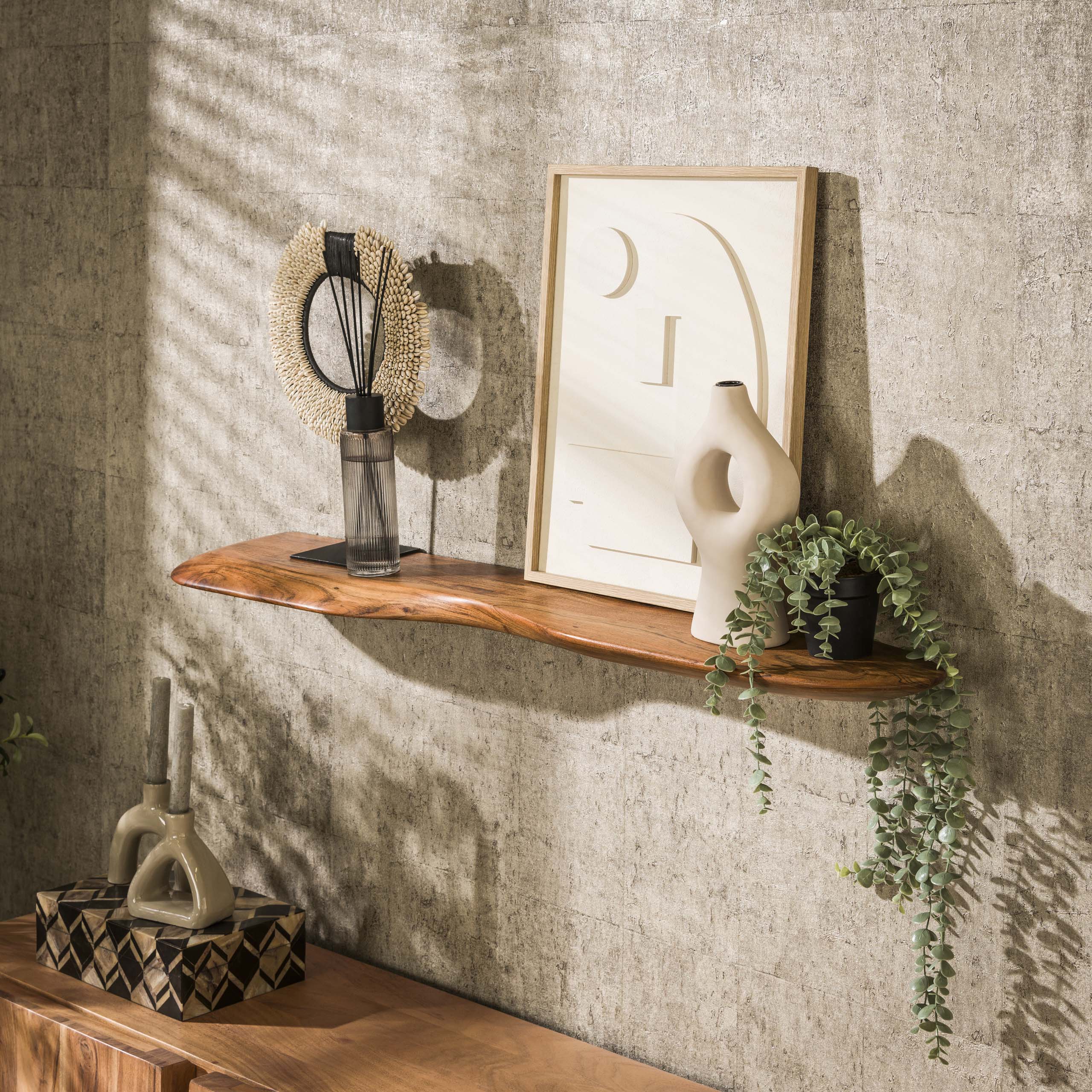 Wall Shelf Organic 60cm / Solid acacia - Zijlstra