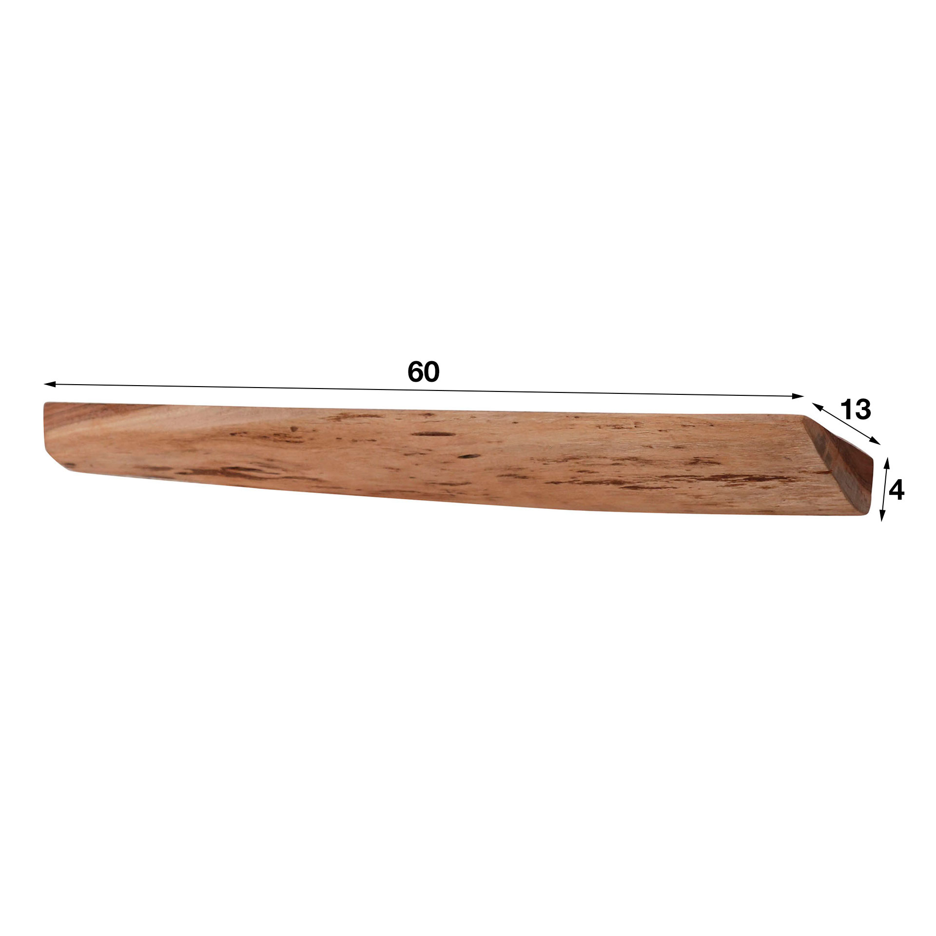 Wall Shelf Edge 60cm set of 3 / Solid acacia - Zijlstra