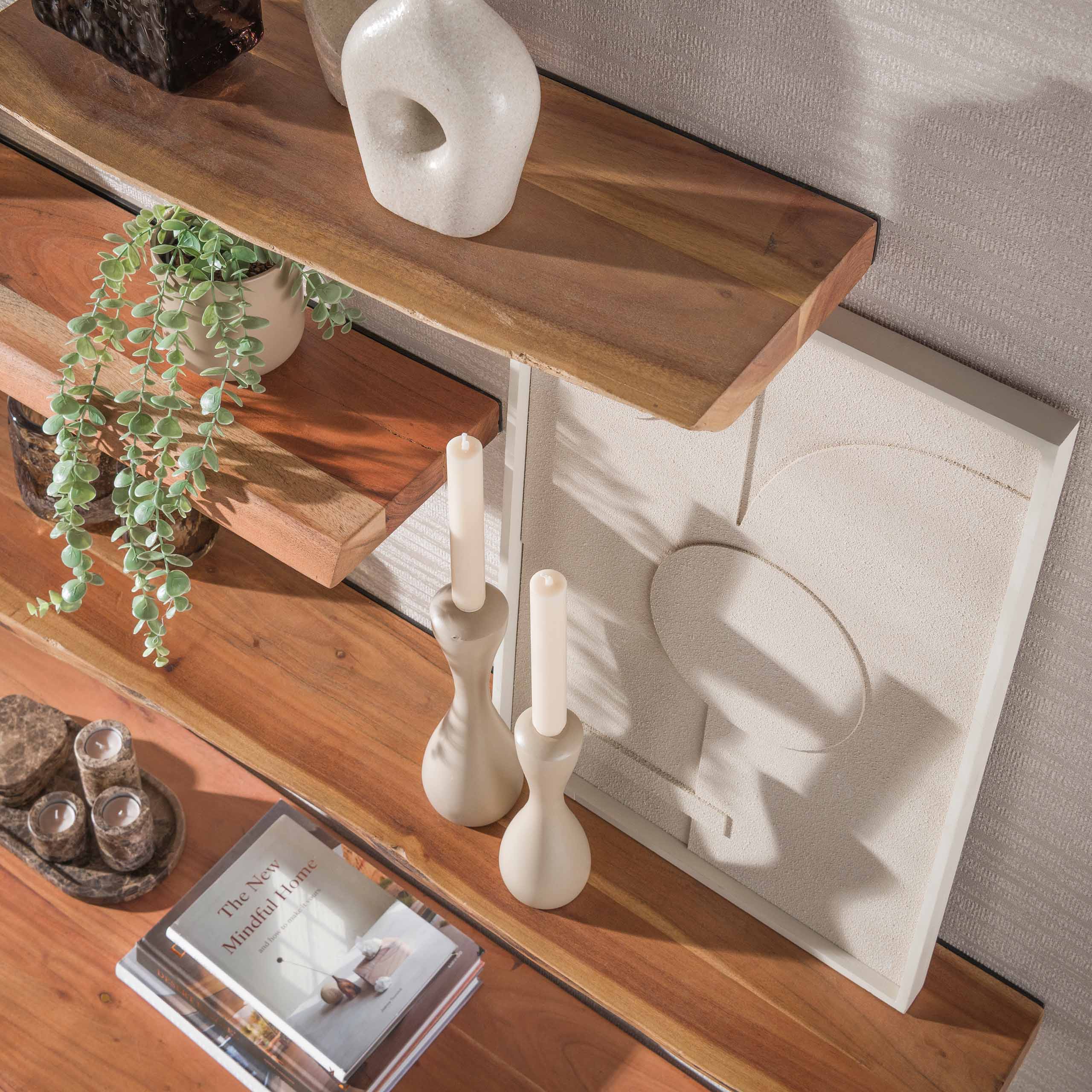 Wall Shelf Edge 60cm / Solid acacia - Zijlstra