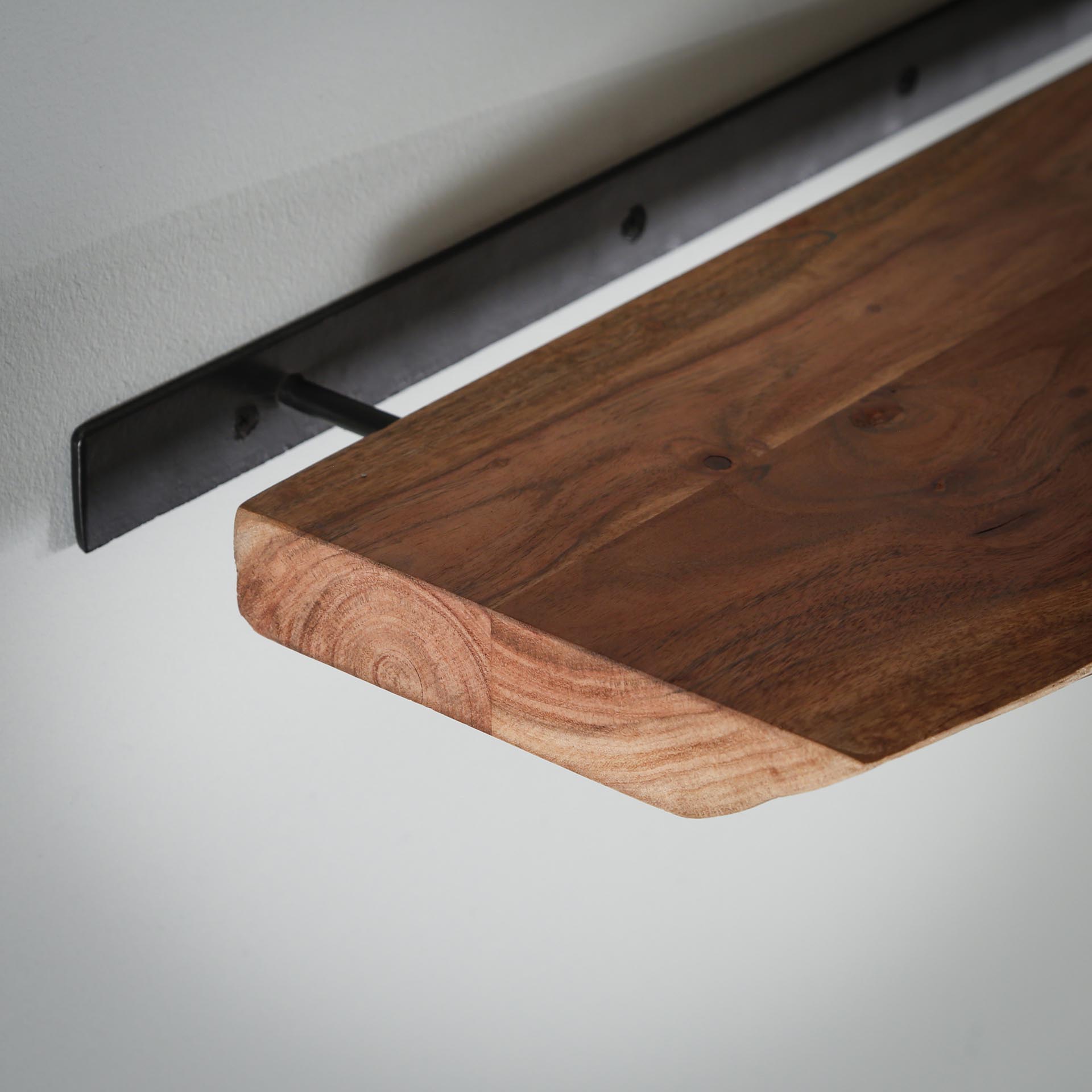 Wandplank Edge 60cm / Massief acacia - Zijlstra