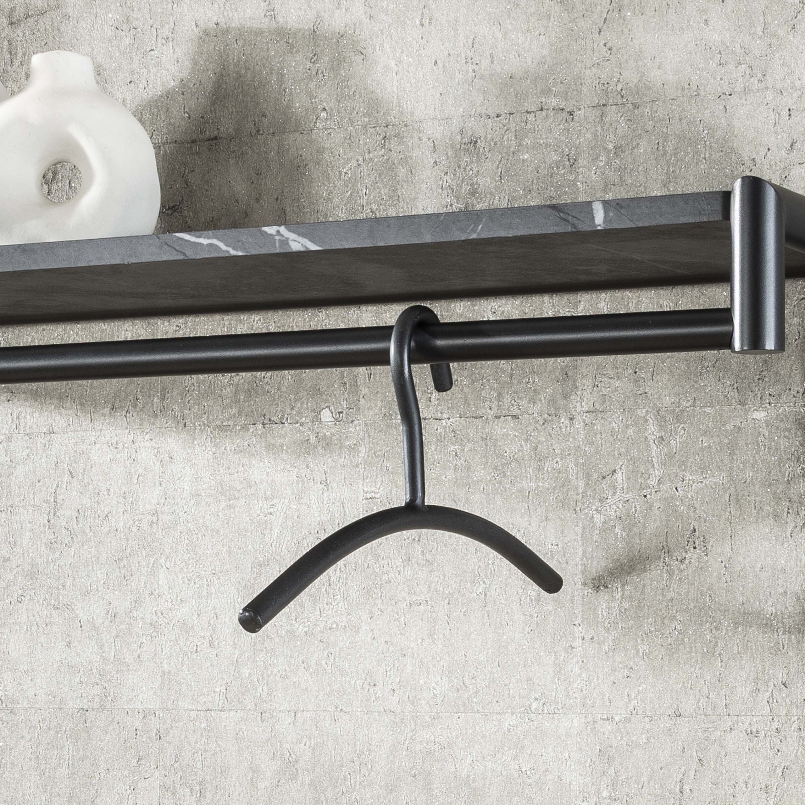 Coat Hook Tubra Pack of 6 / Gunmetal - Zijlstra