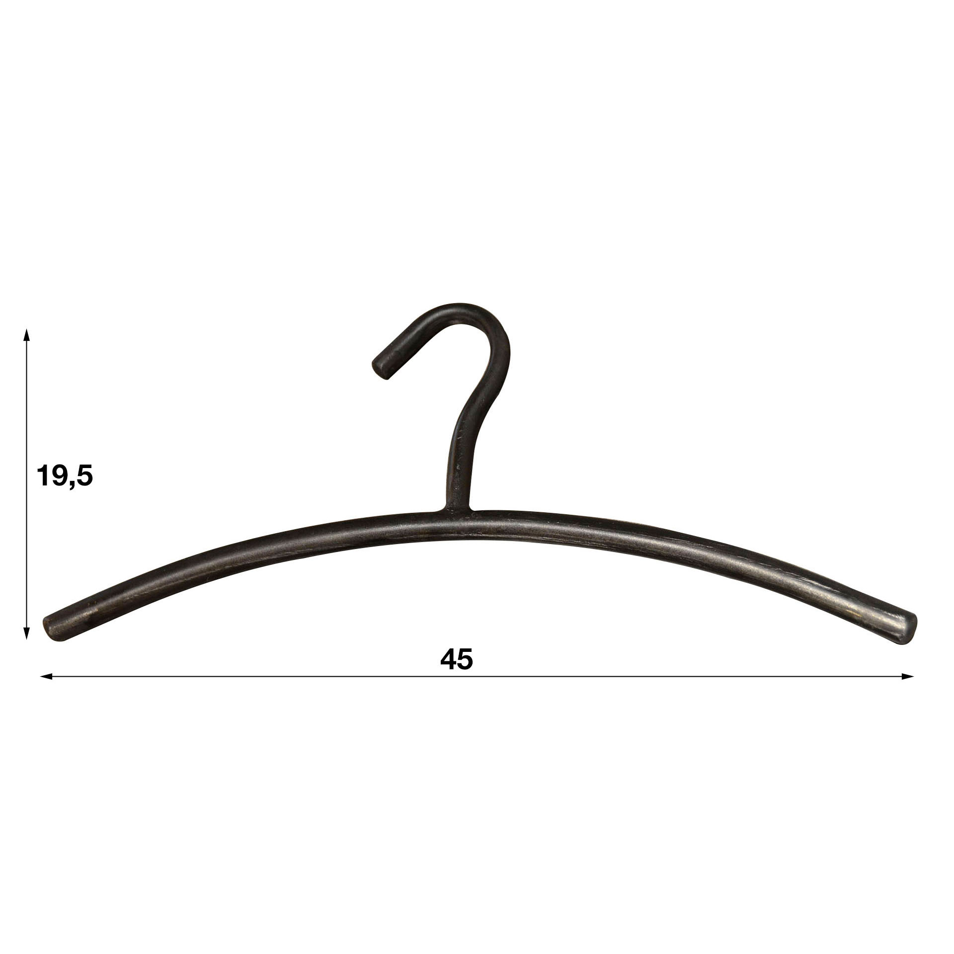 Coat Hook Tubra Pack of 6 / Gunmetal - Zijlstra