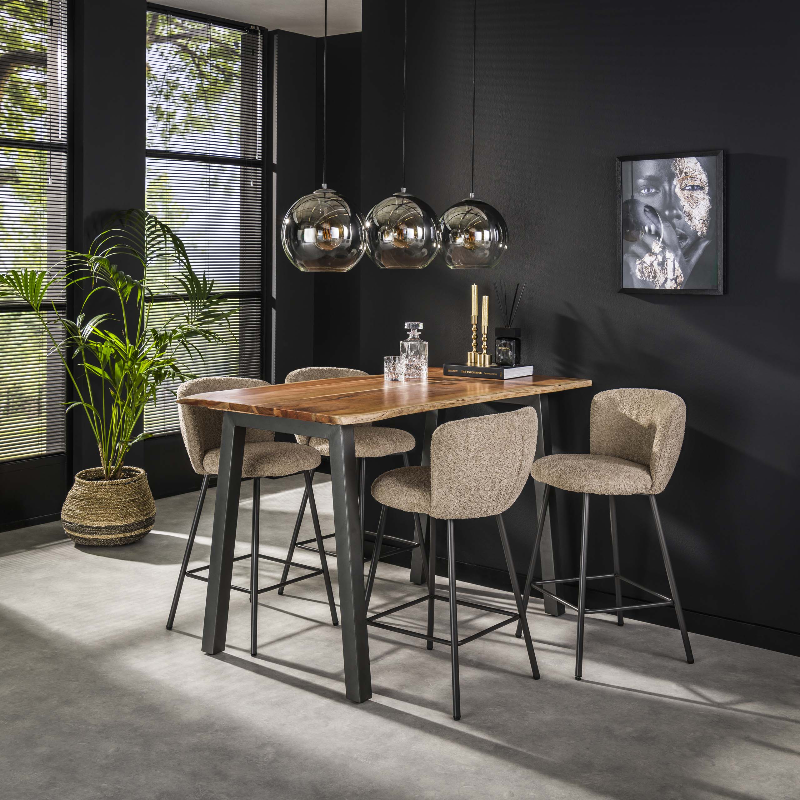 Bar Table Edge 147cm / Solid acacia - Zijlstra