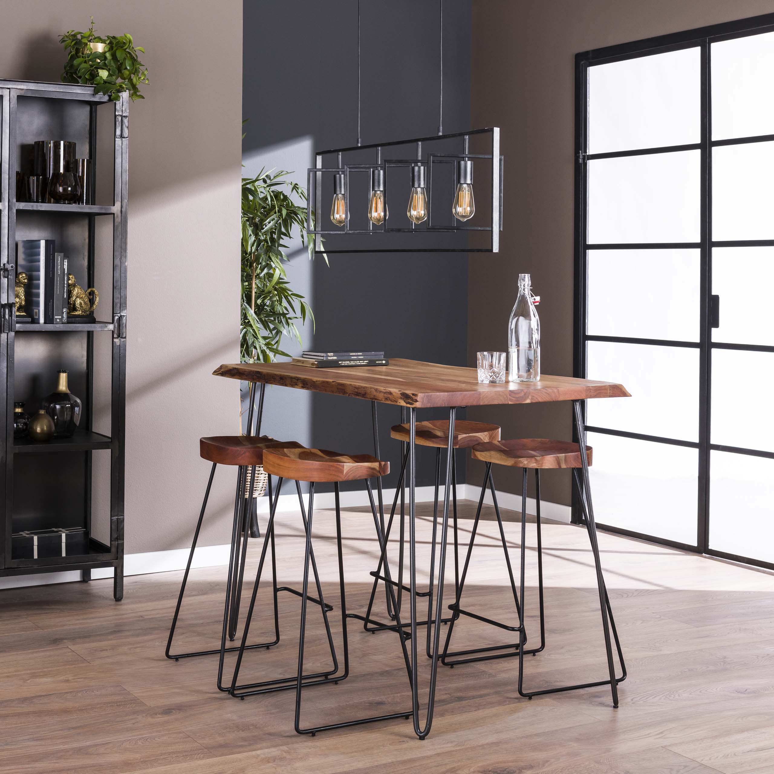 Mesa de bar Edge 147cm / Madera maciza de acacia - Zijlstra