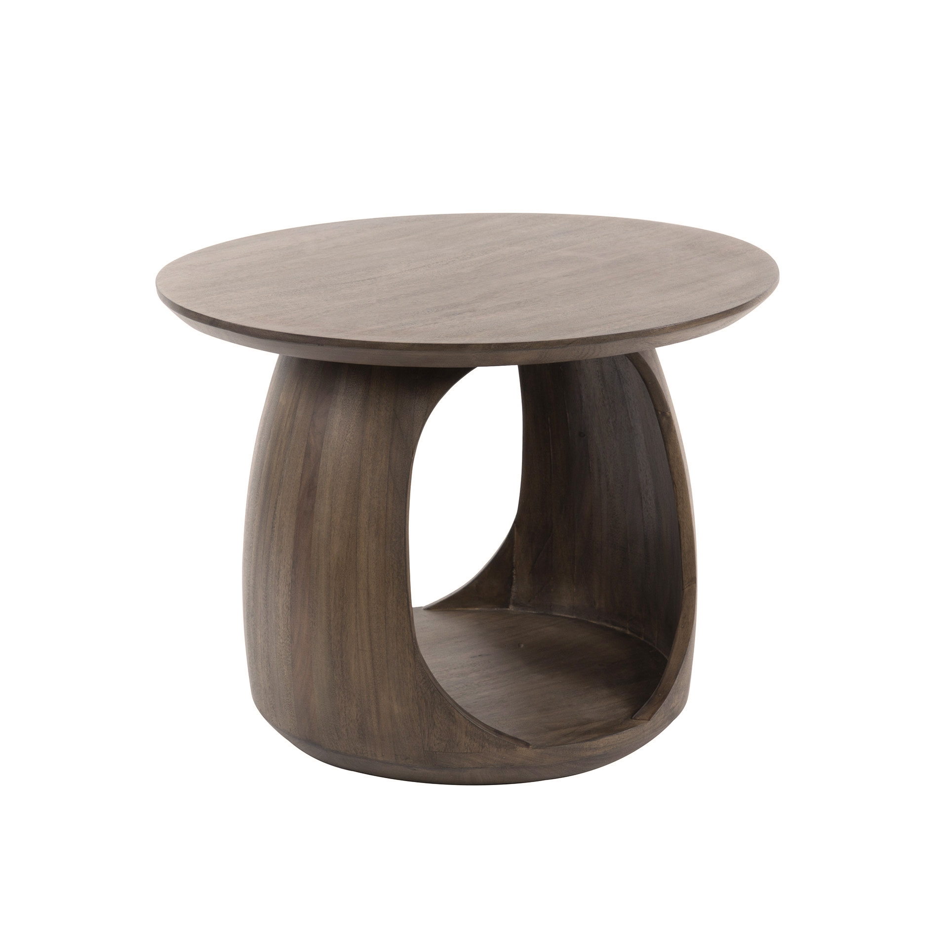 Bijzettafel Flow Solid M / Massief acacia glaze brown - Zijlstra