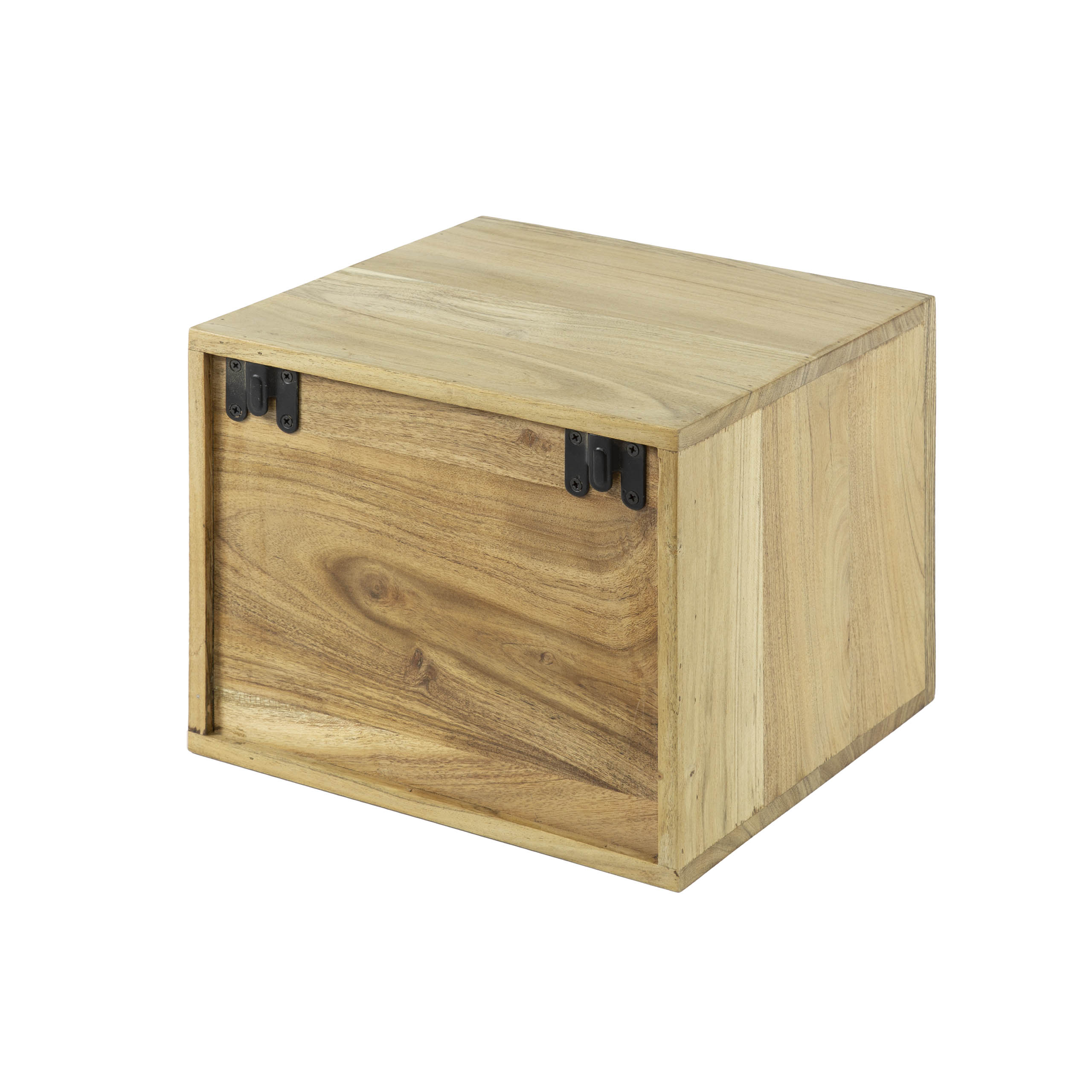 Mesita de noche Block flotante 1 cajón / Acacia maciza - Zijlstra